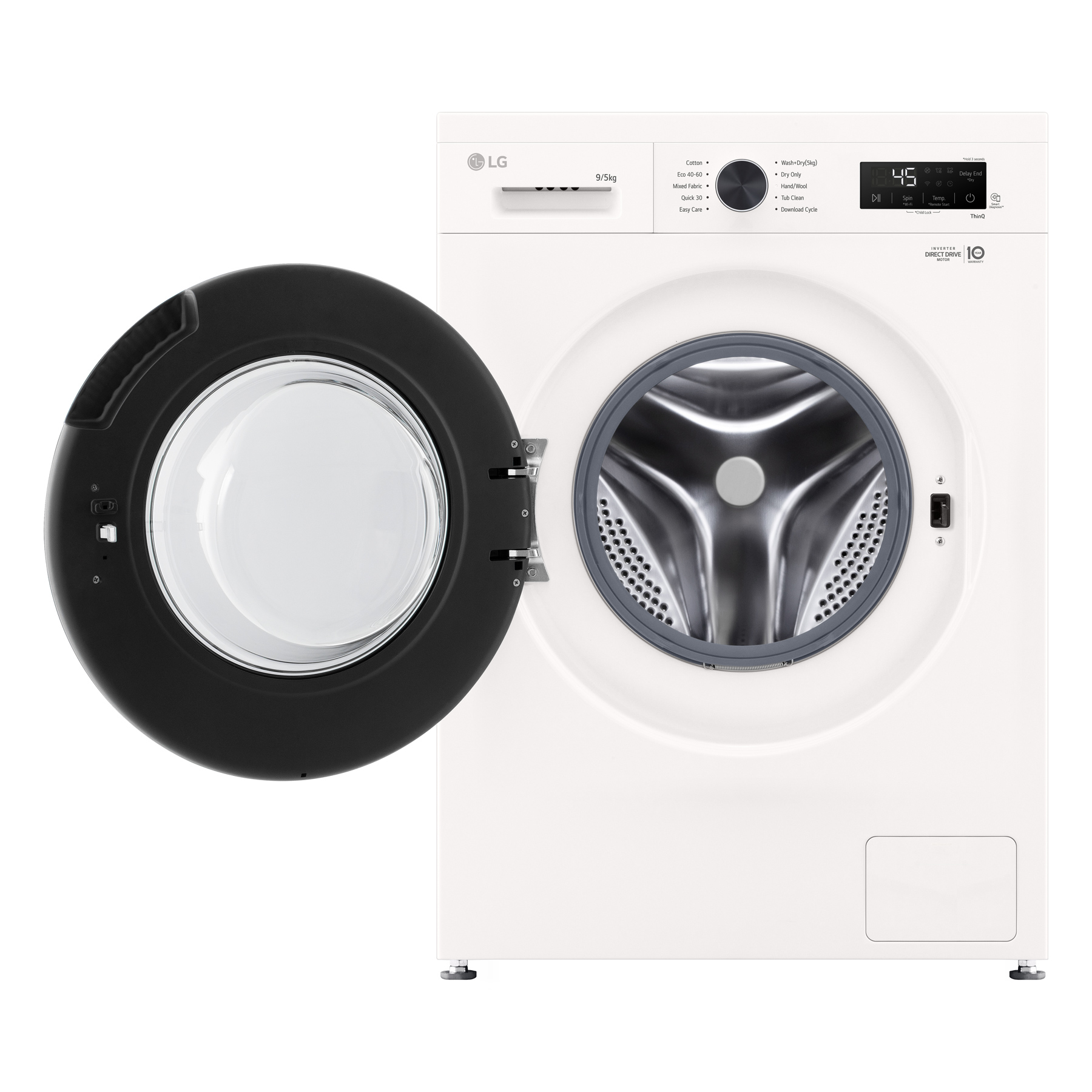LG W4X1095NWK Washer Dryer in Essence White 1400 Spin 9kg 5kg E Rated, photo 5