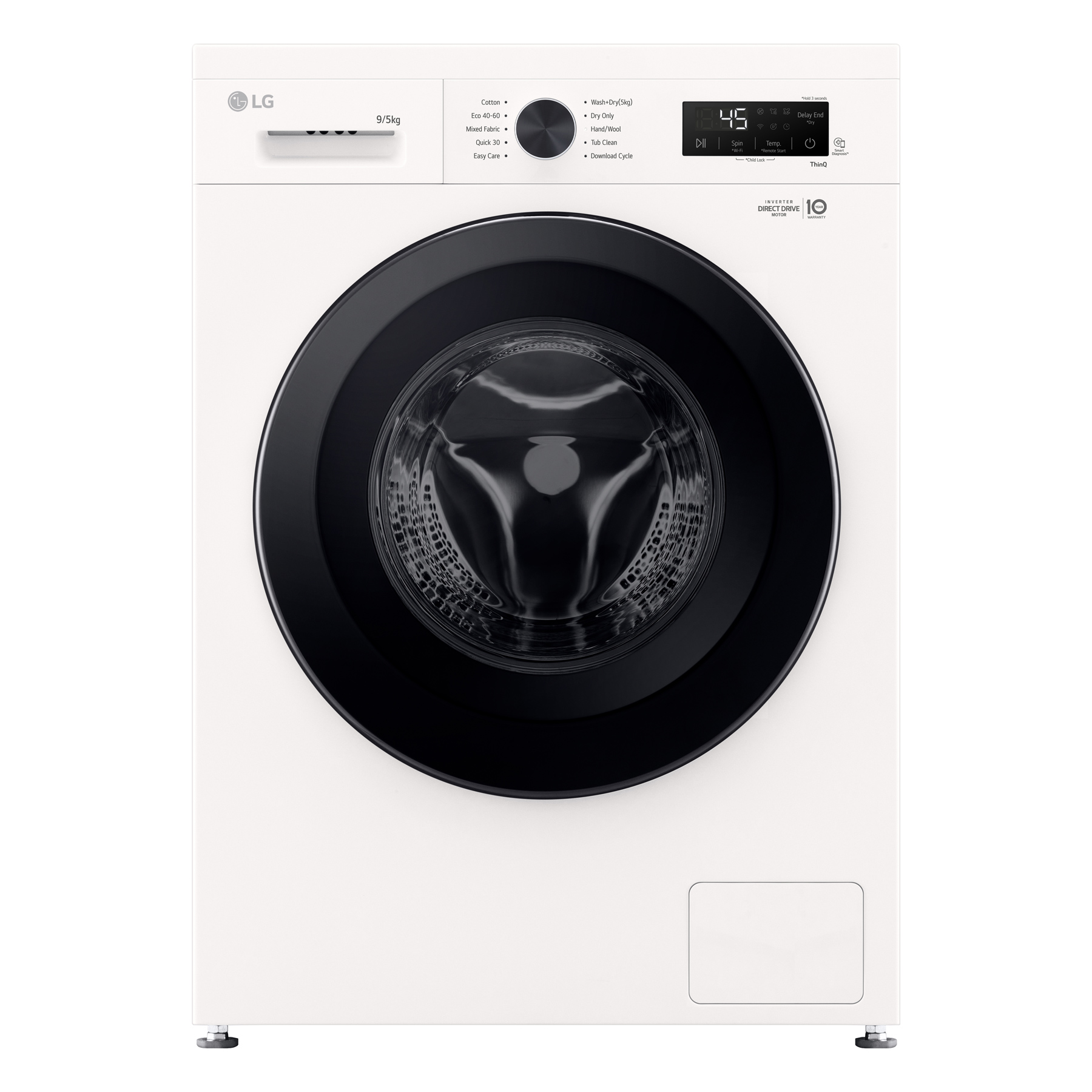 LG W4X1095NWK Washer Dryer in Essence White 1400 Spin 9kg 5kg E Rated