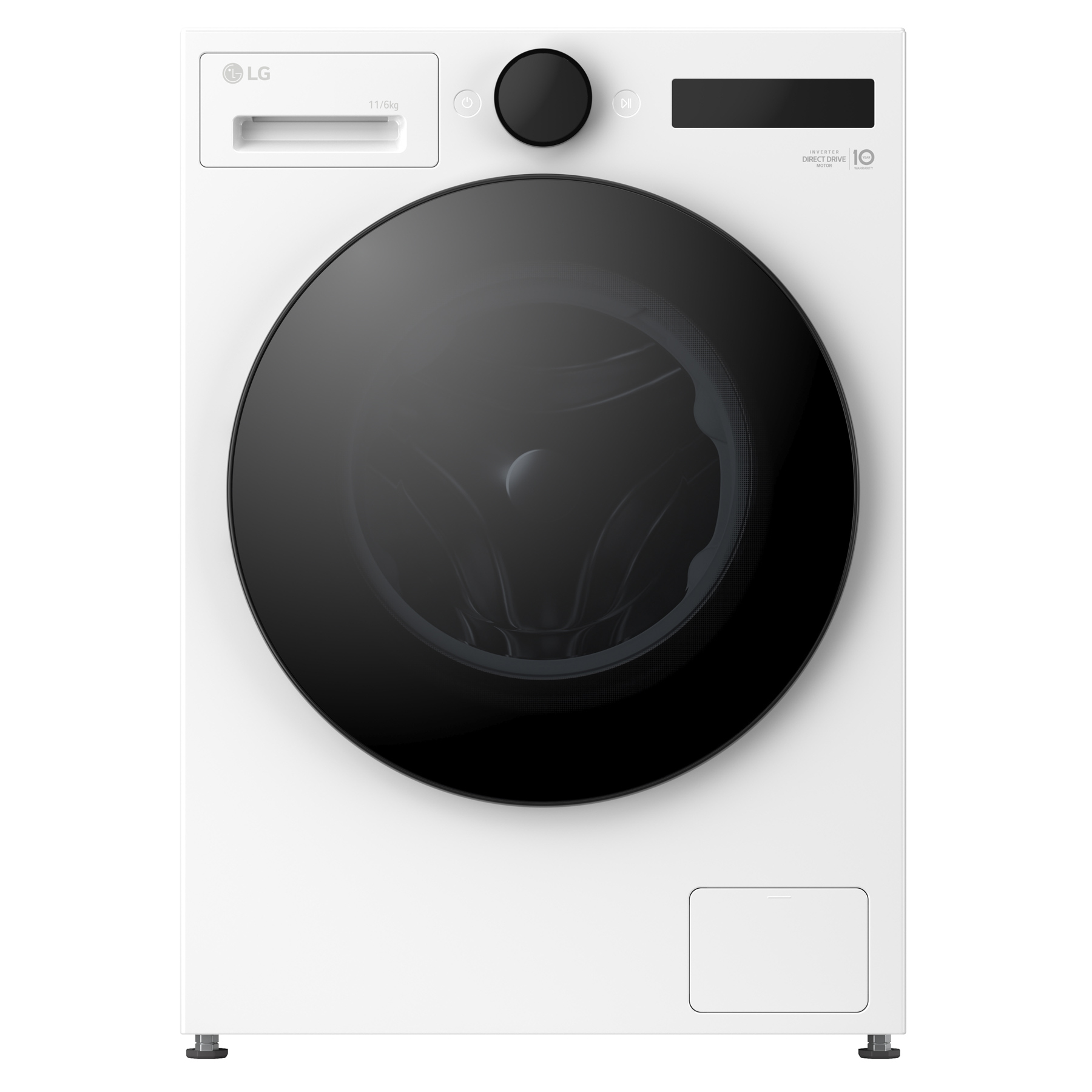 LG W4X7016TWB Washer Dryer in Matte White 1400 Spin 11kg 6kg D Rated A