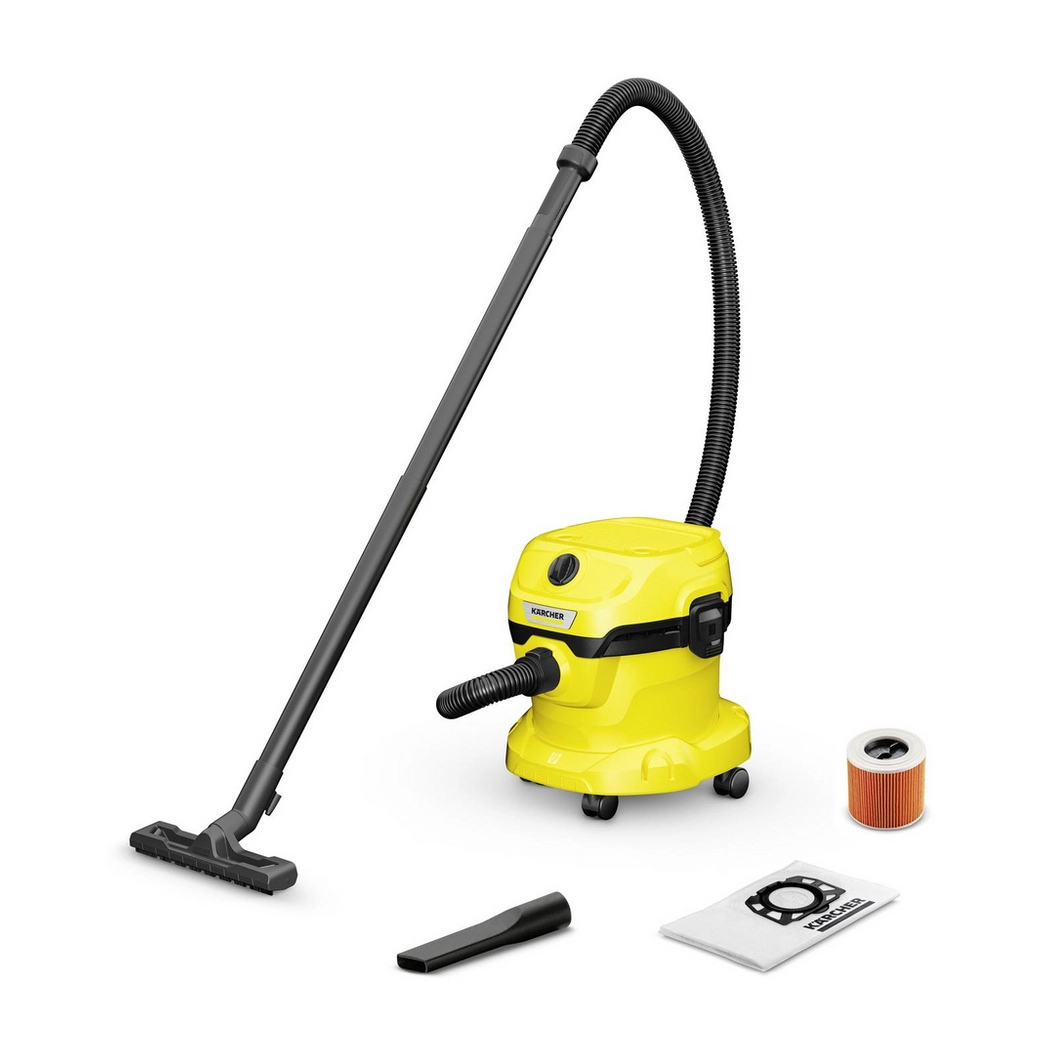 Karcher WD2PLUS Wet Dry Vacuum Cleaner Yellow 1000W Blow Function, photo 3