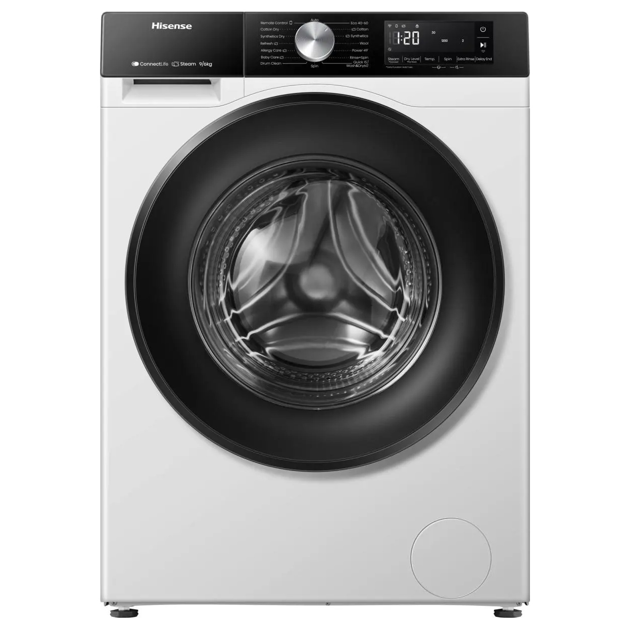 Hisense WD3S9043BW3 Washer Dryer in White 1400 Spin 9kg 6kg D Rated Co