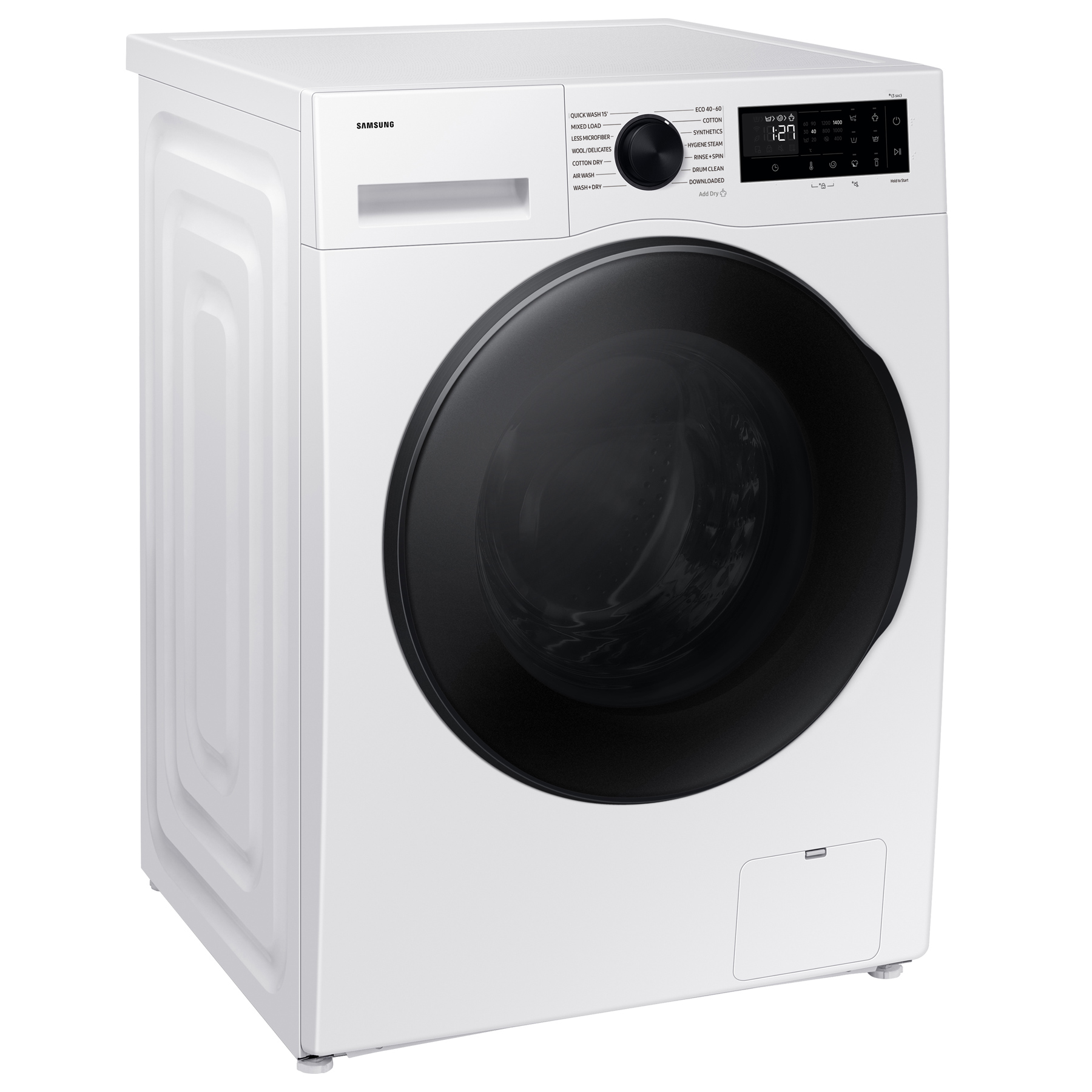 Samsung WD90DG5B15BEEU Series 5 AI Energy 9+6kg 1400 Spin Smart Washer Dryer White, photo 2