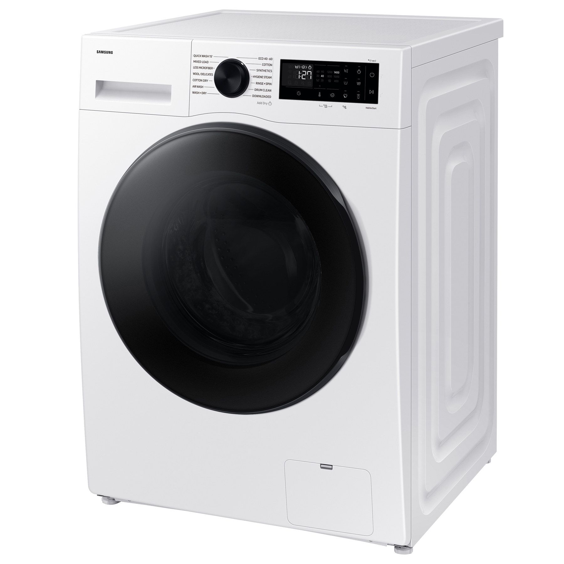 Samsung WD90DG5B15BEEU Series 5 AI Energy 9+6kg 1400 Spin Smart Washer Dryer White, photo 3