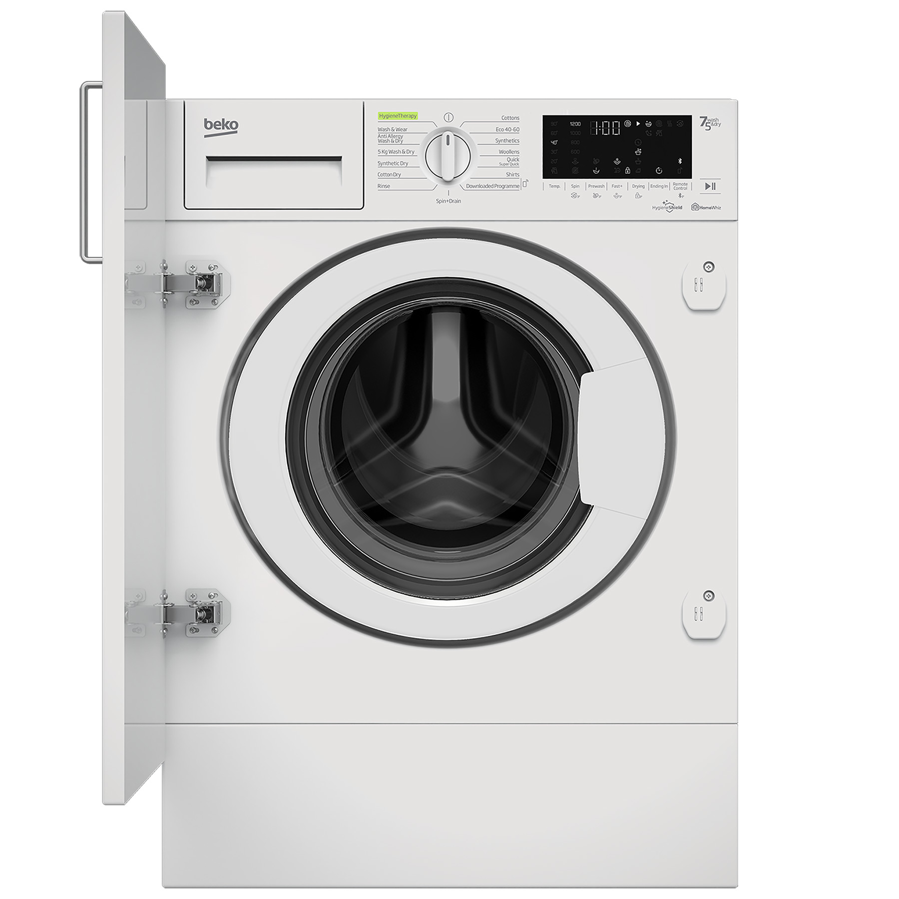 Beko Wdl742431w 7Kg Wash, 4Kg Dry, 1200 Spin Washer Dryer, White Beko