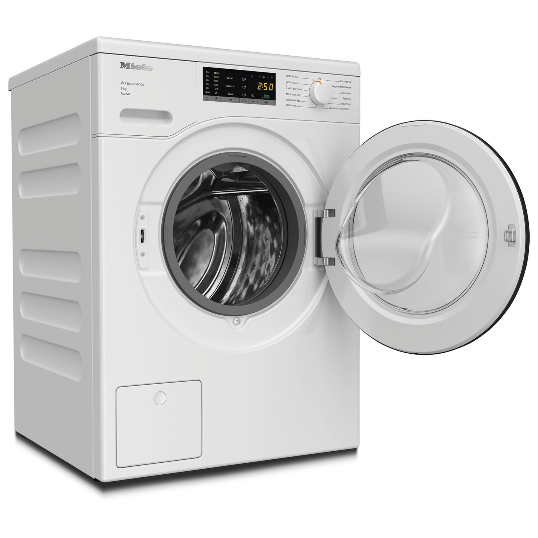 Miele WEA125WCS 8kg 1400 Spin Washing Machine in Lotus white A Rated w, photo 2