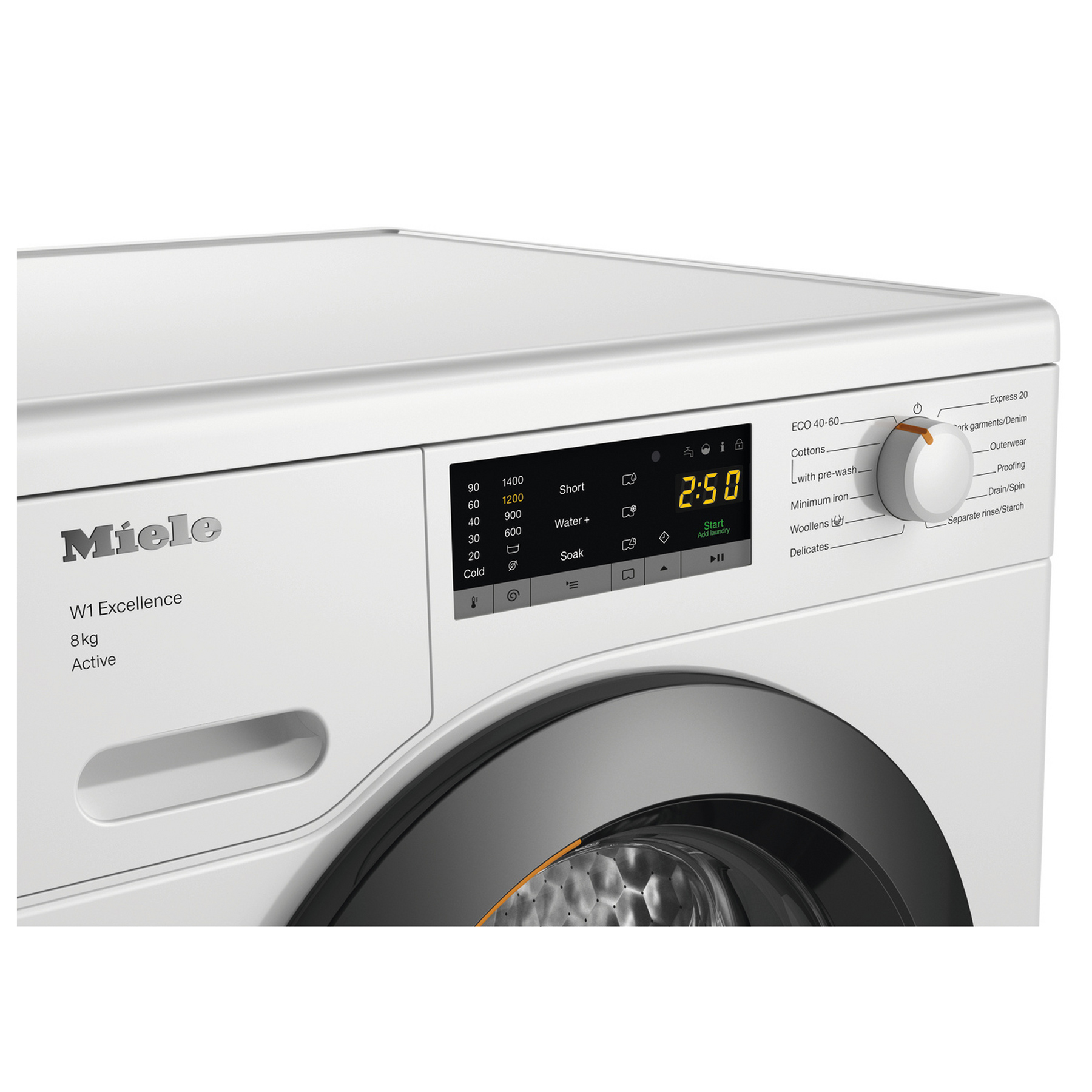 Miele WEA125WCS 8kg 1400 Spin Washing Machine in Lotus white A Rated w, photo 3