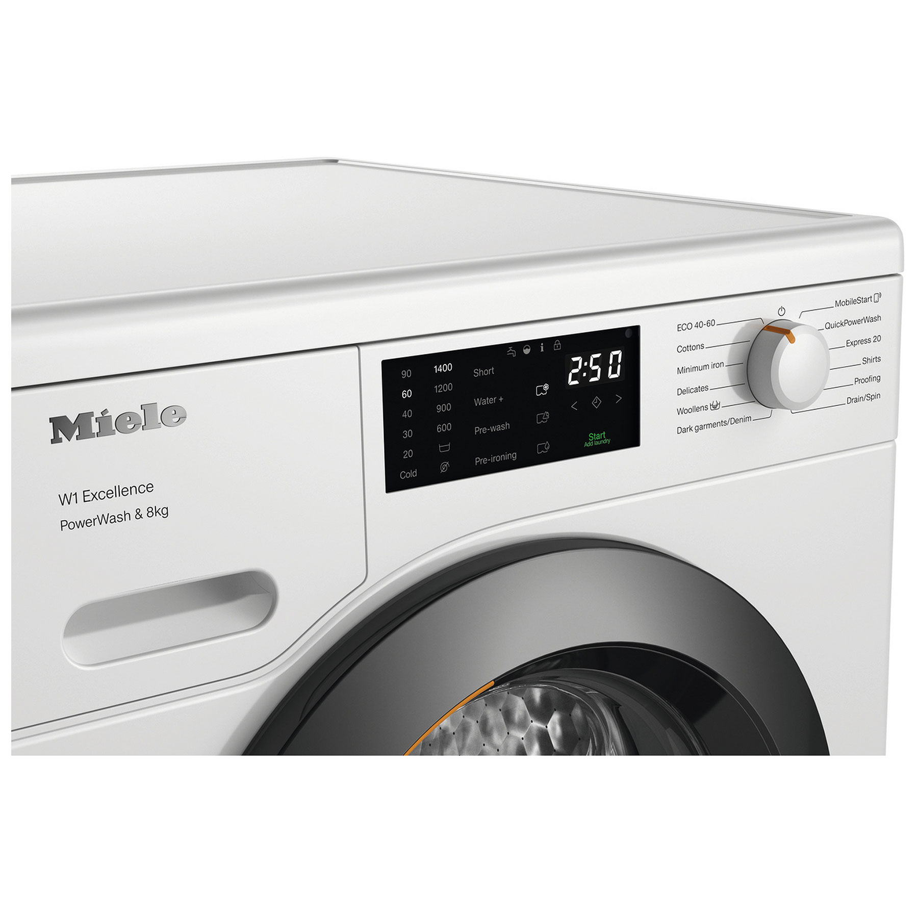 Miele WEB365WCS 8kg 1400 Spin Washing Machine in Lotus white A Rated Q, photo 4
