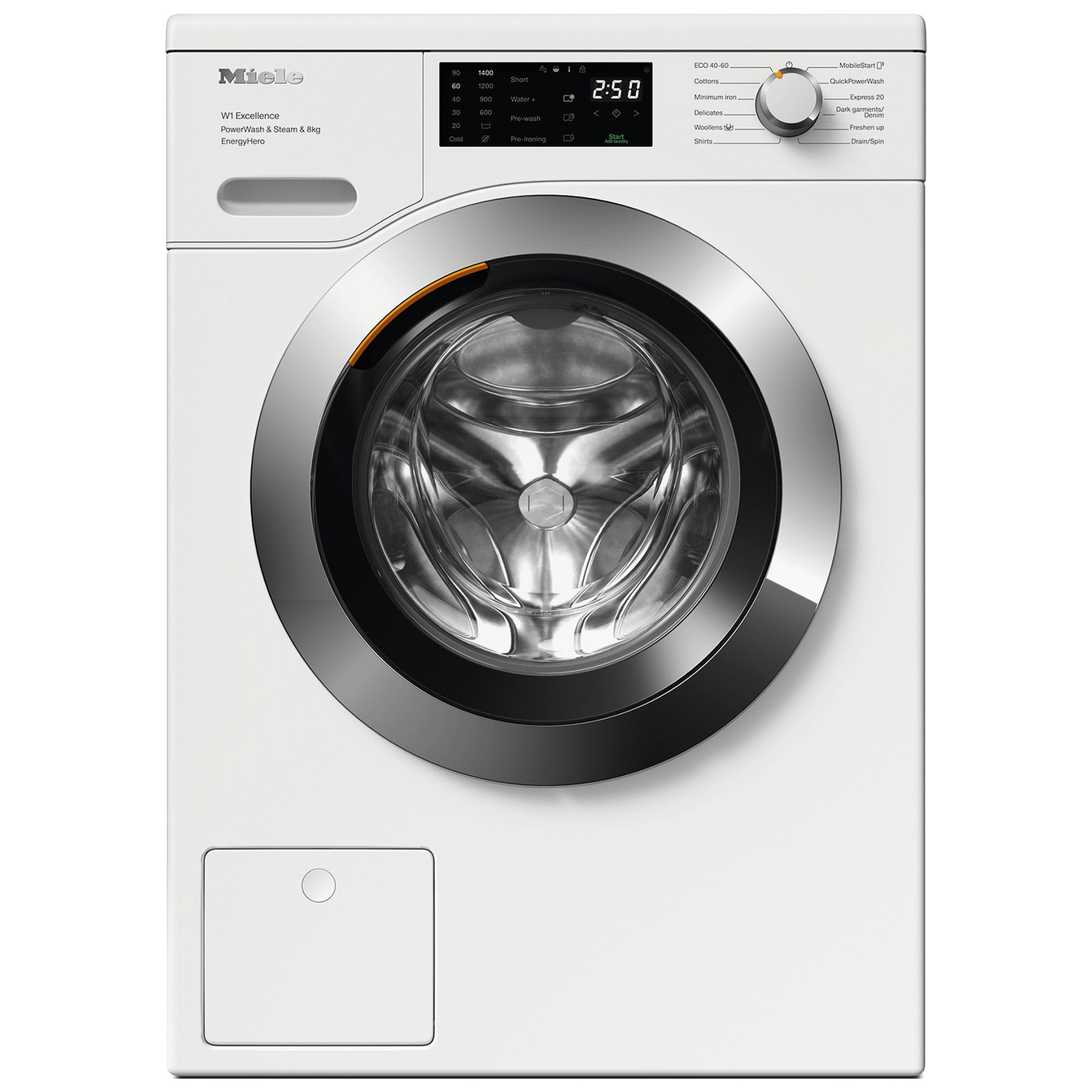 Miele WEE385WCS 8kg 1400 Spin Washing Machine in Lotus white A Rated S