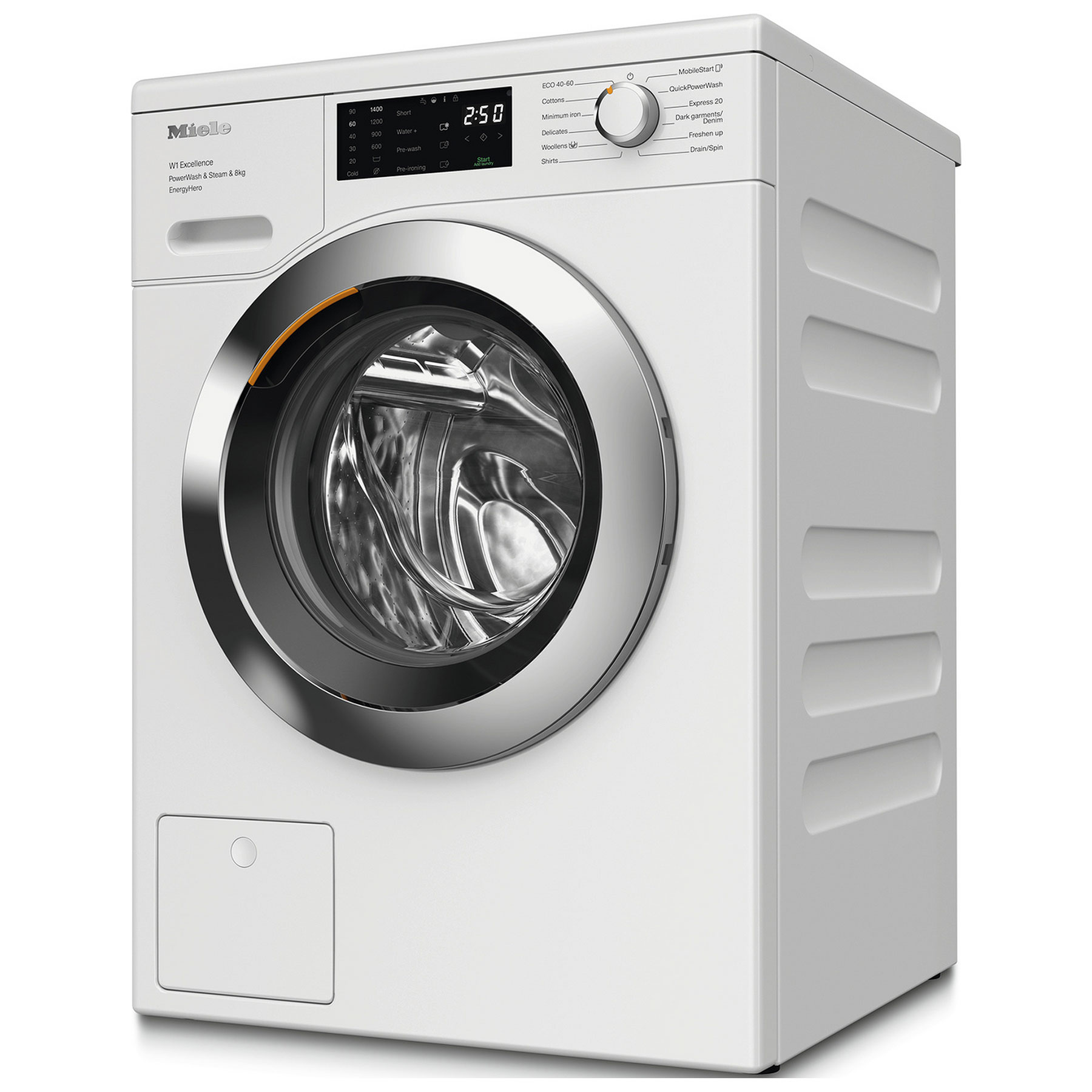Miele WEE385WCS 8kg 1400 Spin Washing Machine in Lotus white A Rated S, photo 2