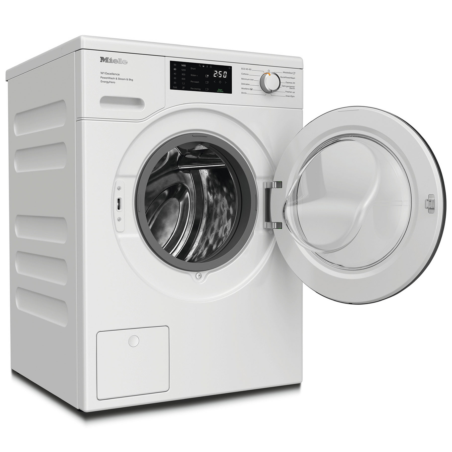 Miele WEE385WCS 8kg 1400 Spin Washing Machine in Lotus white A Rated S, photo 3