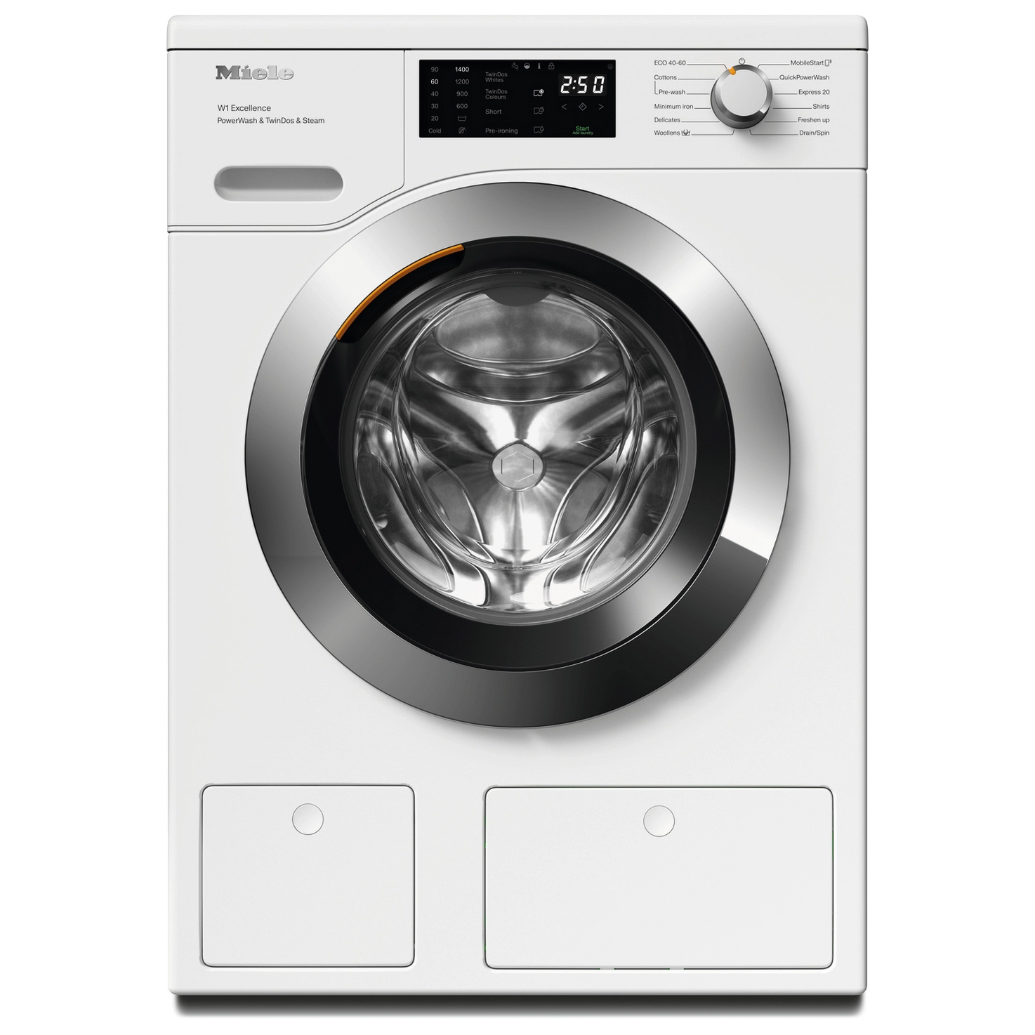 Miele WEG885WCS 9kg 1400 Spin Washing Machine in Lotus White A Rated P