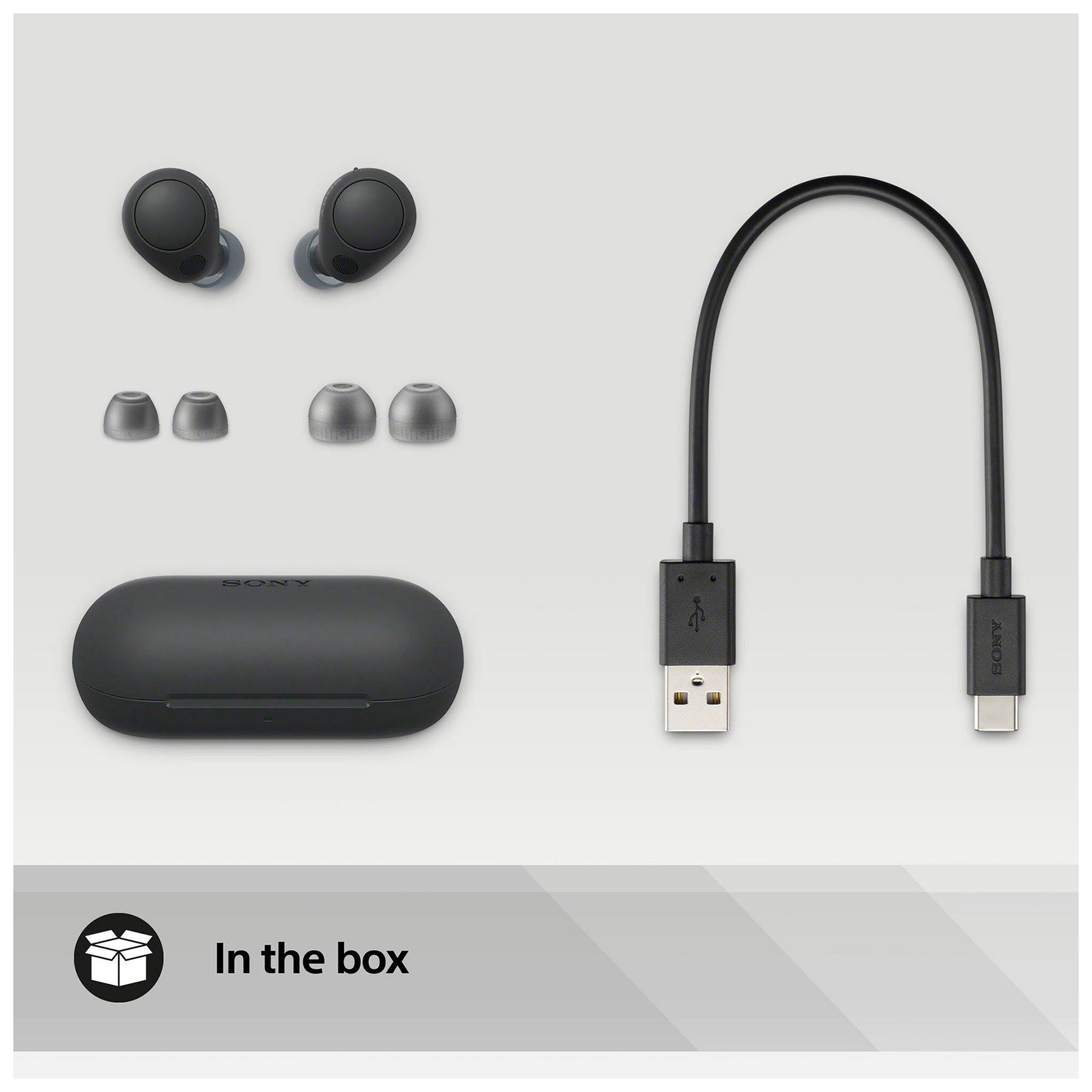Sony WFC700NB Wireless Noise Cancelling Earbuds Black