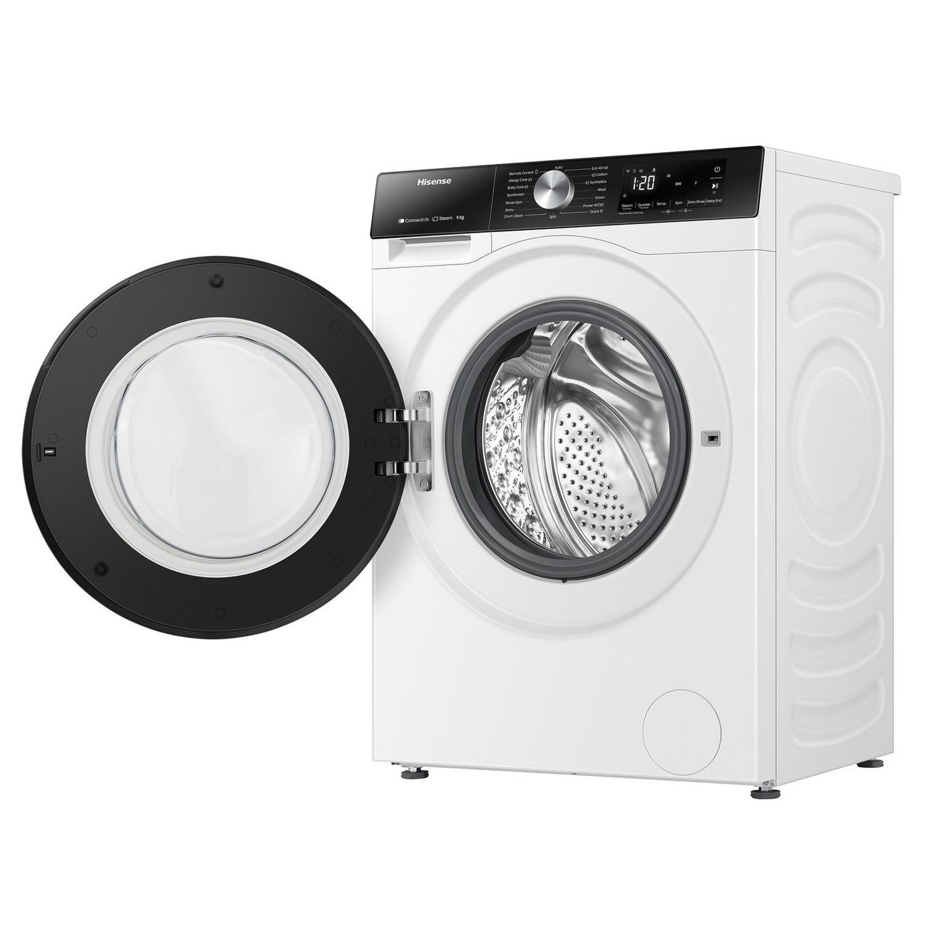 Hisense WF3S9043BW3 9kg 1400 Spin Washing Machine in White A Rated Con, photo 2
