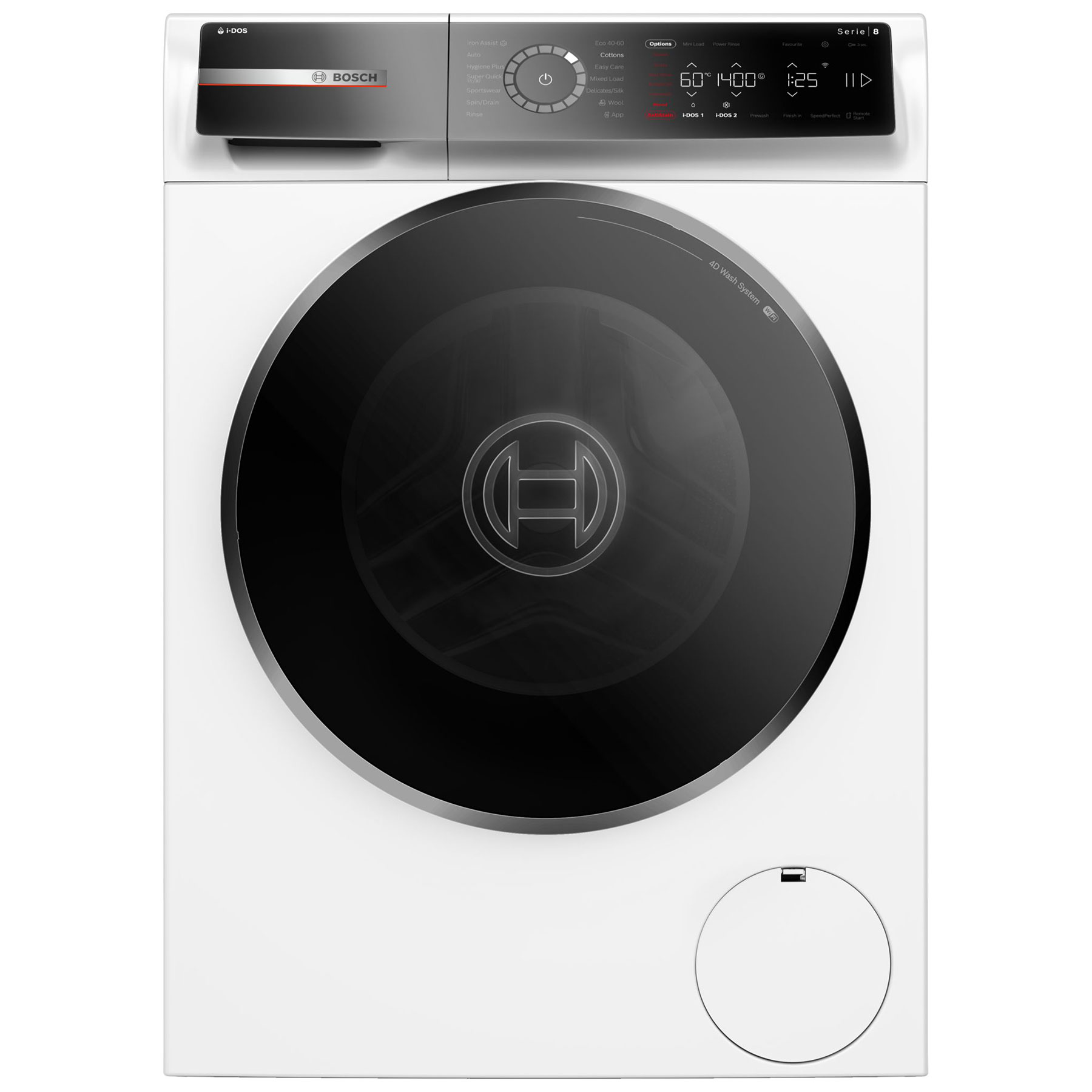 Bosch WGB256A1GB Series 8 10kg 1400 Spin Washing Machine in White A Ra