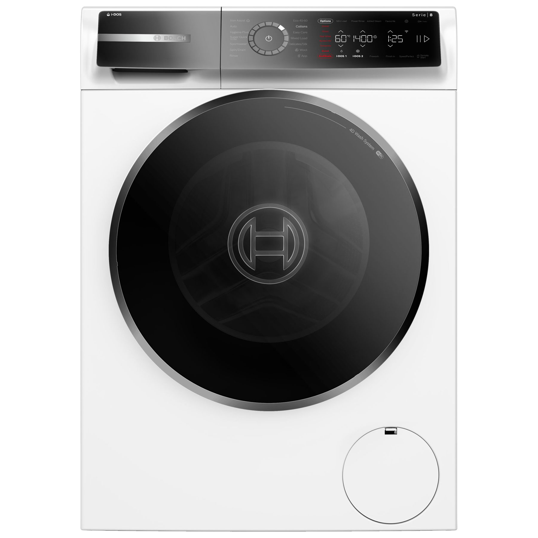 Bosch WGB256A2GB 10kg Series 8 i-Dos Washing Machine 1400rpm – WHITE