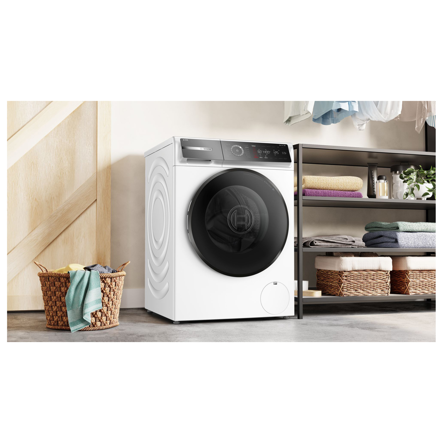 Bosch WGB264A1GB Series 8 11kg 1400 Spin Washing Machine in White A Ra, photo 5