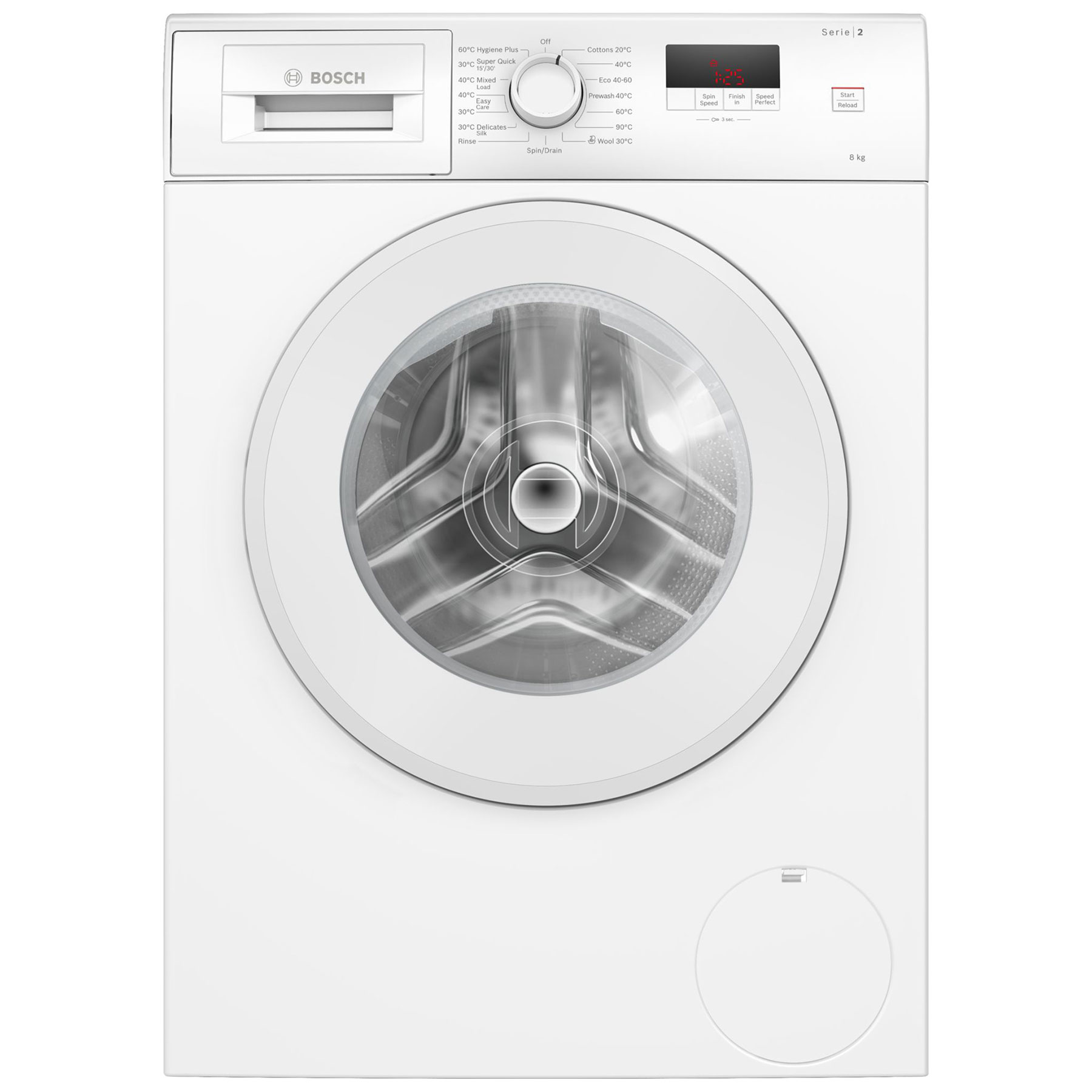 Photos - Washing Machine Bosch WGE03408GB Series 2  in White 1400rpm 8Kg A Rated 