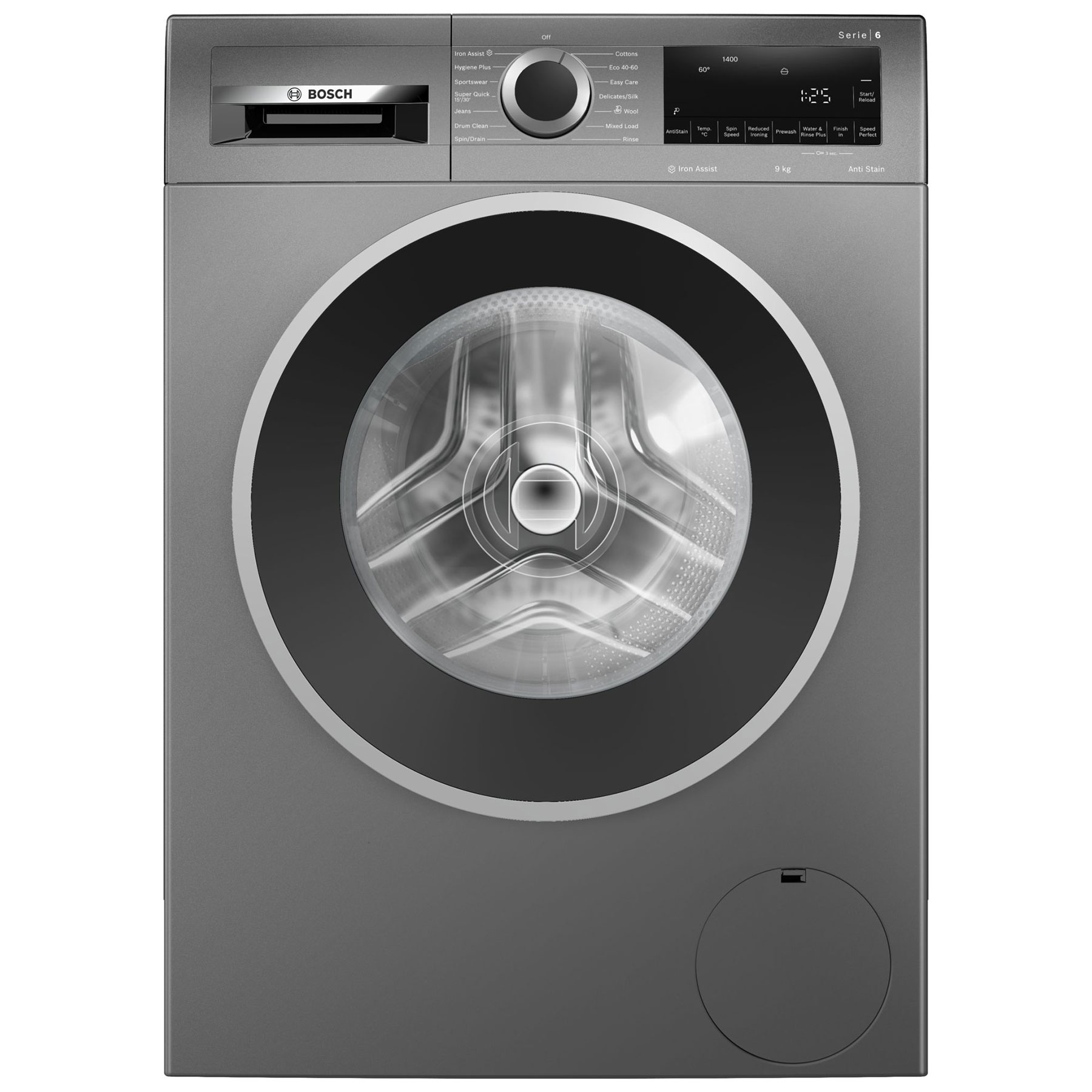 Bosch WGG244ZCGB Series 6 9kg 1400 Spin Washing Machine in Grey A Rate