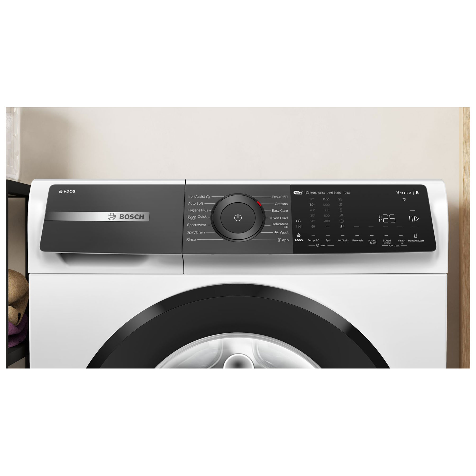Bosch WGH254A0GB Series 6 10kg 1400 Spin Washing Machine in White A Ra, photo 2