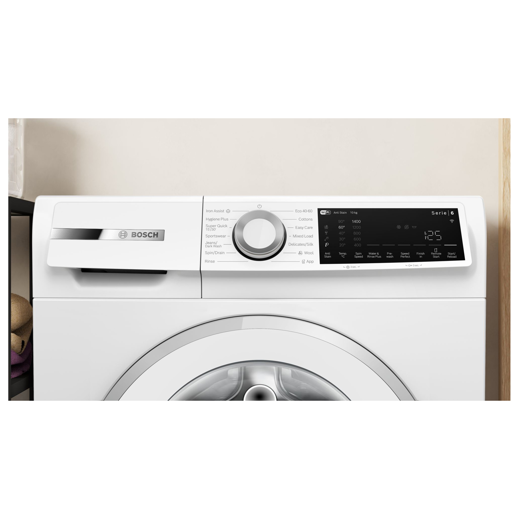 Bosch WGJ25400GB Series 6 10kg 1400 Spin Washing Machine in White A Ra, photo 2