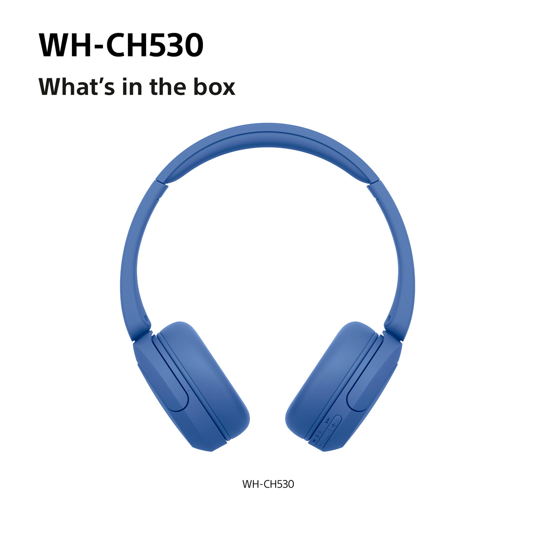 Sony WH CH530L On Ear Wireless Bluetooth Headphones in Blue, photo 5