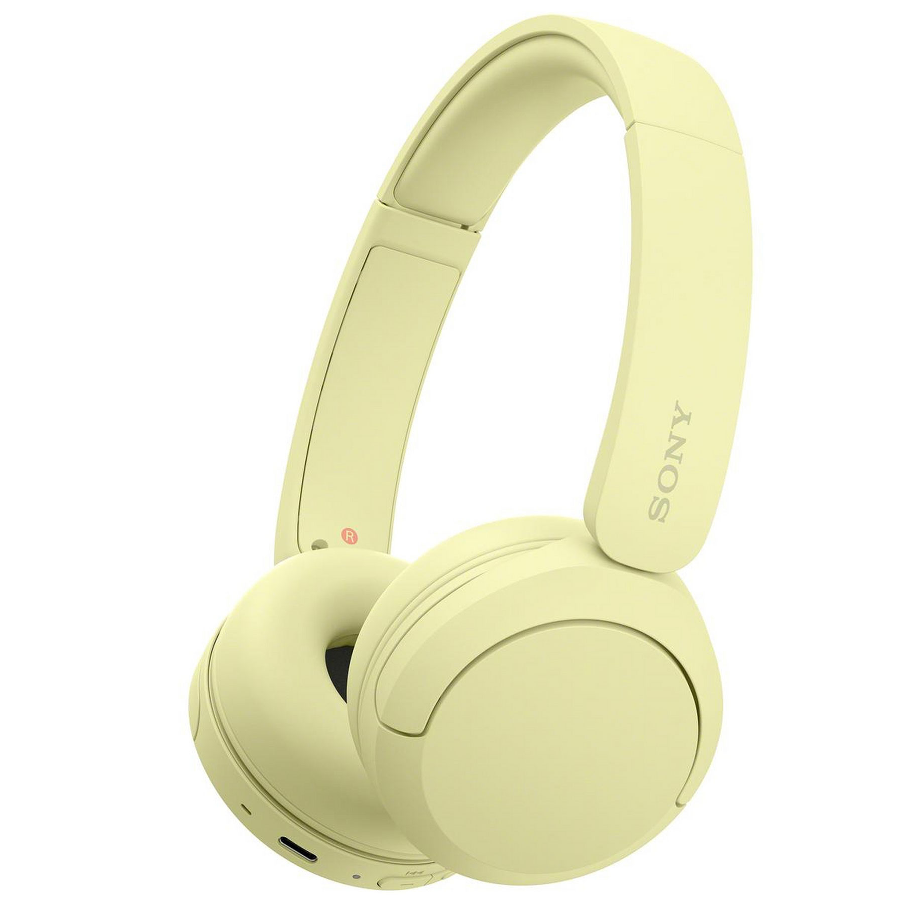 Sony WH CH520Y On Ear Wireless Bluetooth Headphones in Yellow