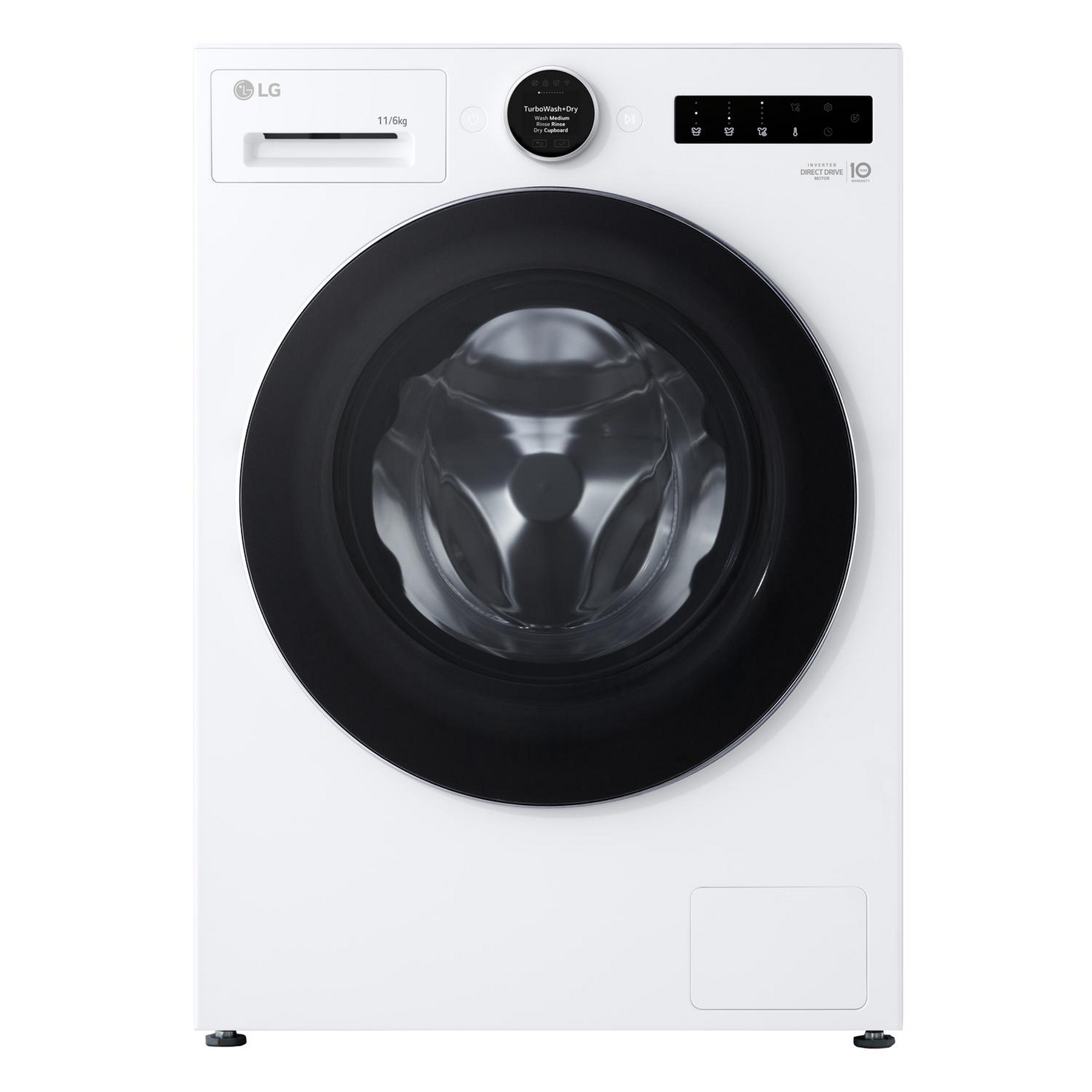 LG WHX9016TLC Washer Dryer in White 1400 Spin 11kg 6kg A Rated with AI