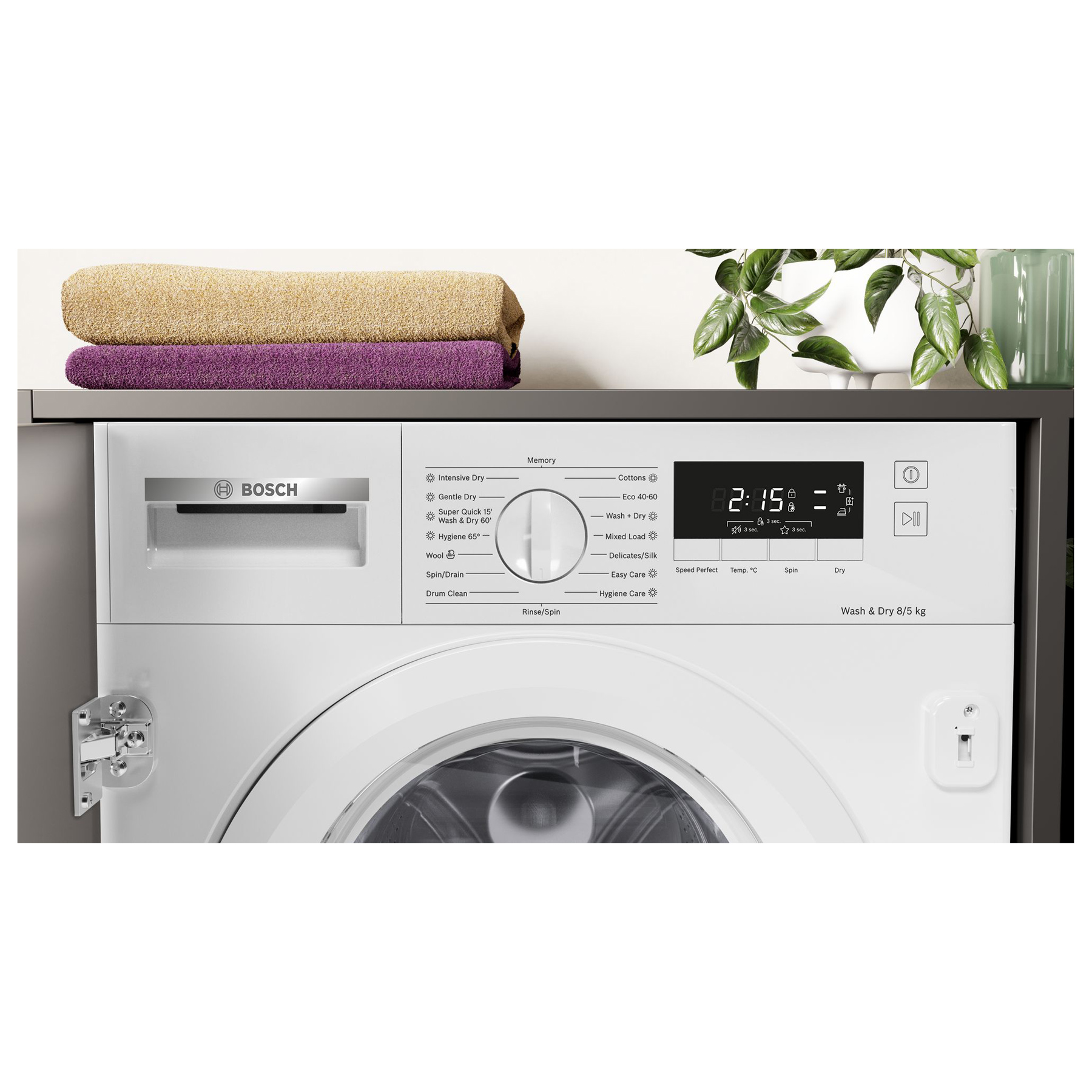 Bosch WKD28260GB Series 4 Integrated Washer Dryer 1400 Spin 8kg 5kg E, photo 2
