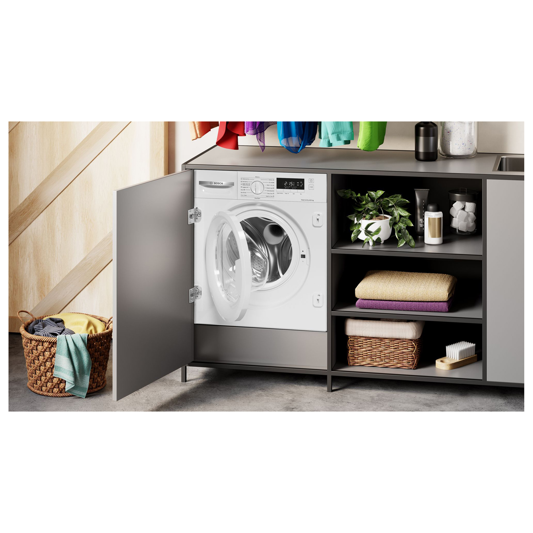 Bosch WKD28260GB Series 4 Integrated Washer Dryer 1400 Spin 8kg 5kg E, photo 3