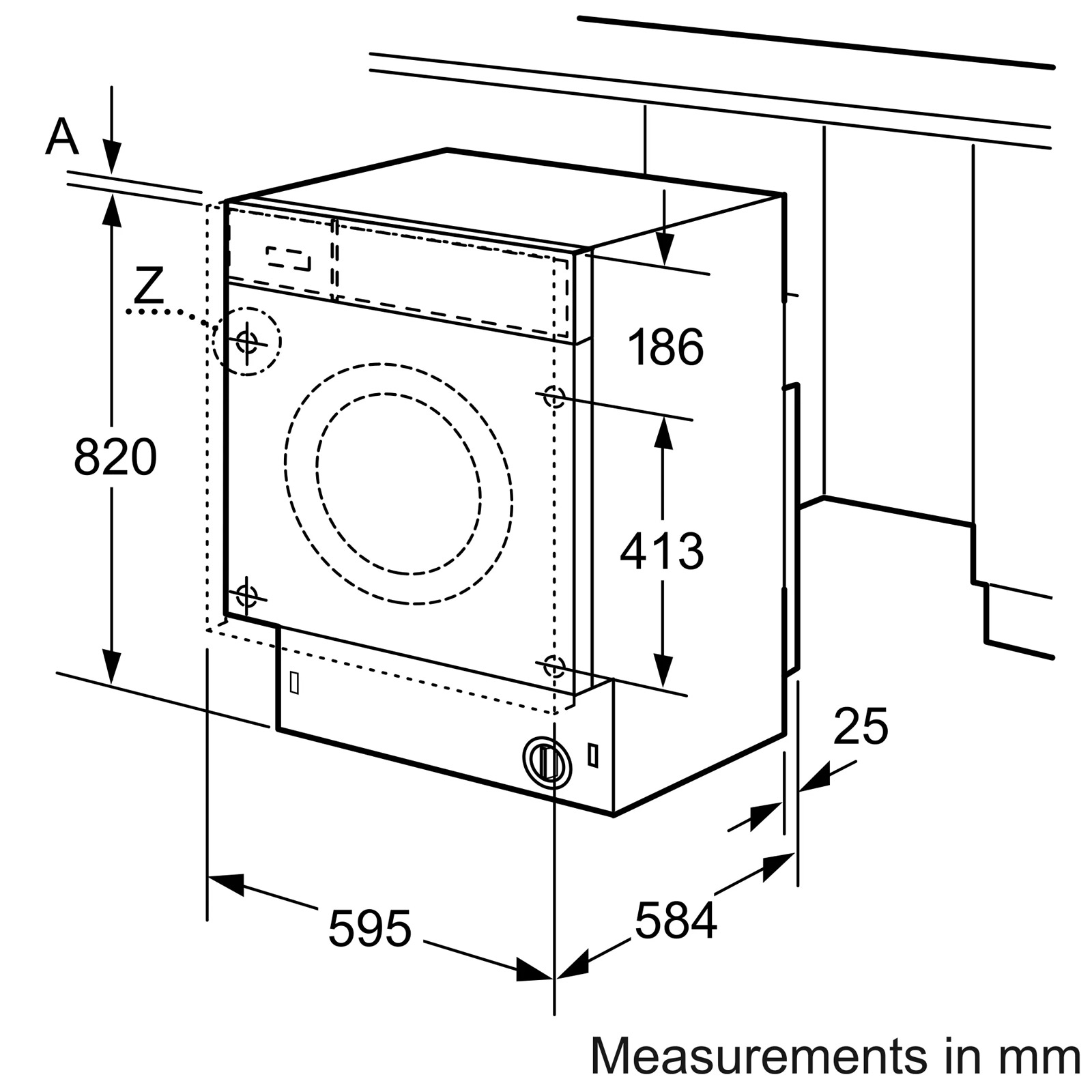 Bosch WKD28352GB Series 4 Integrated Washer Dryer 1400 Spin 7kg 4kg E, photo 4