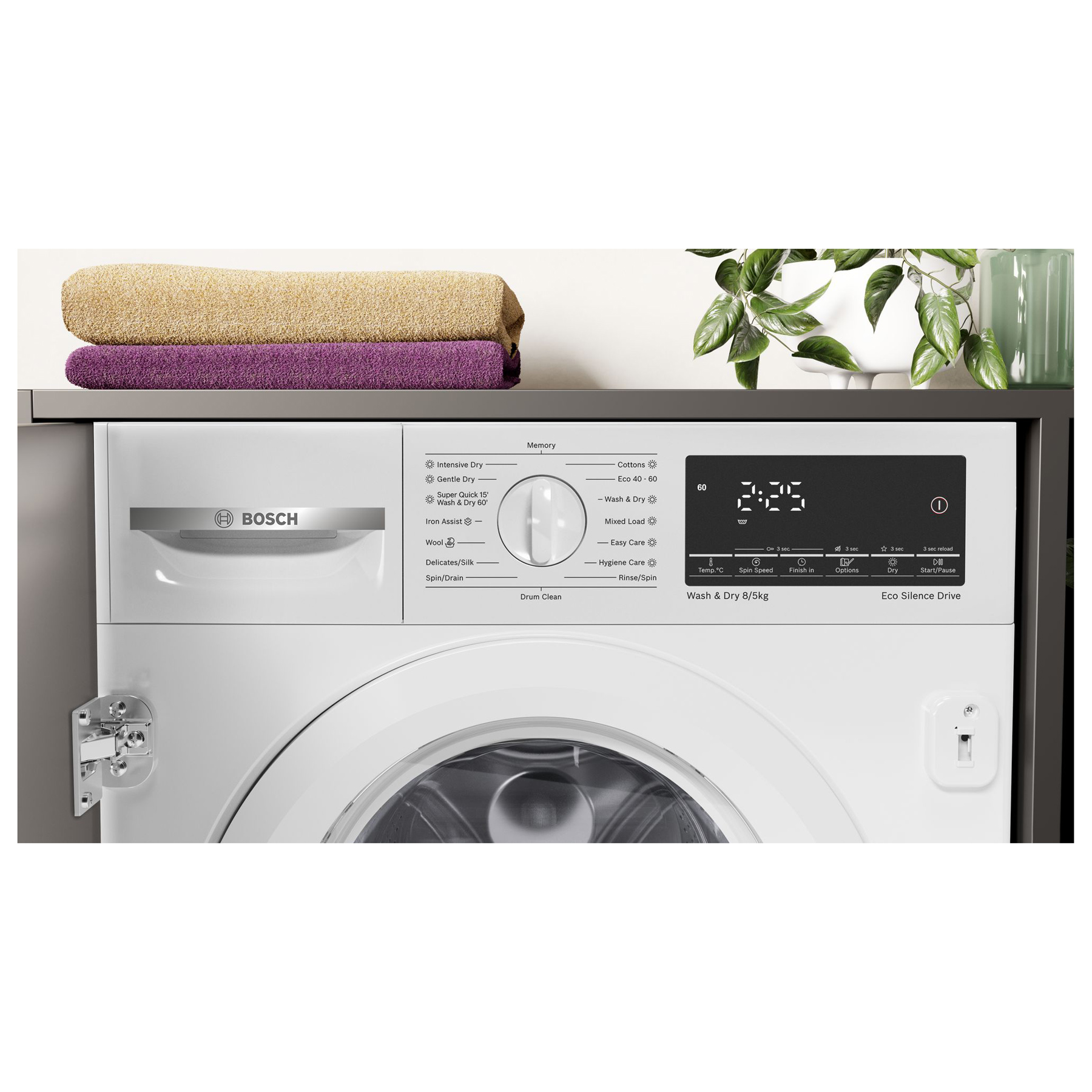 Bosch WKD28490GB Series 6 Integrated Washer Dryer 1400 Spin 8kg 5kg E, photo 2