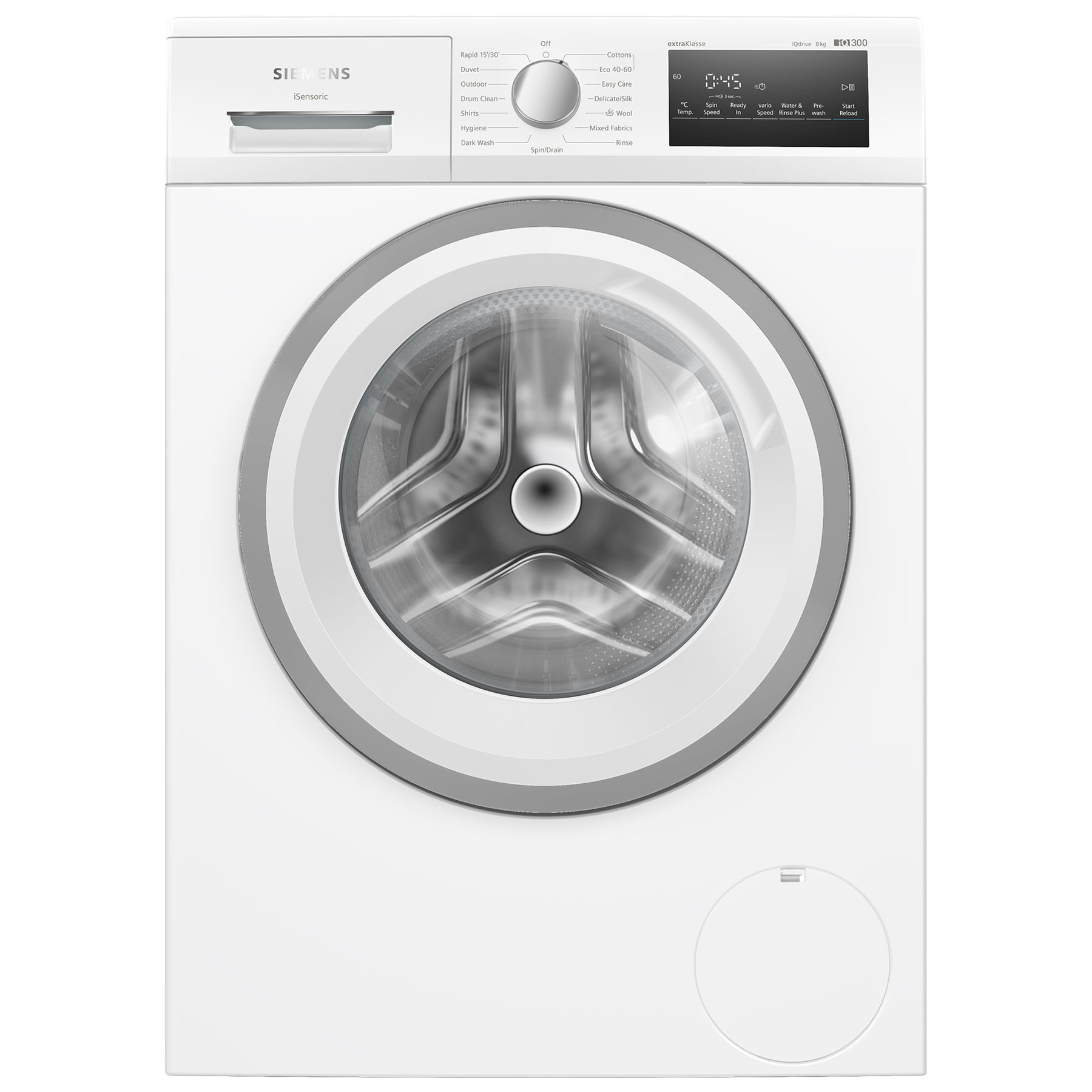 Image of Siemens WM14NK09GB iQ300 Washing Machine White 1400rpm 8kg A Rated