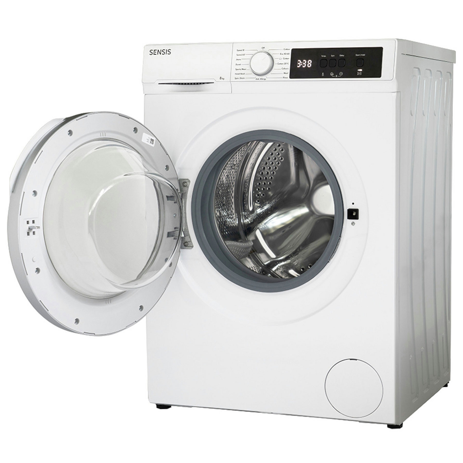 Sensis WMF01814AW 8kg 1400 Spin Washing Machine in White A Rated Eco L, photo 2