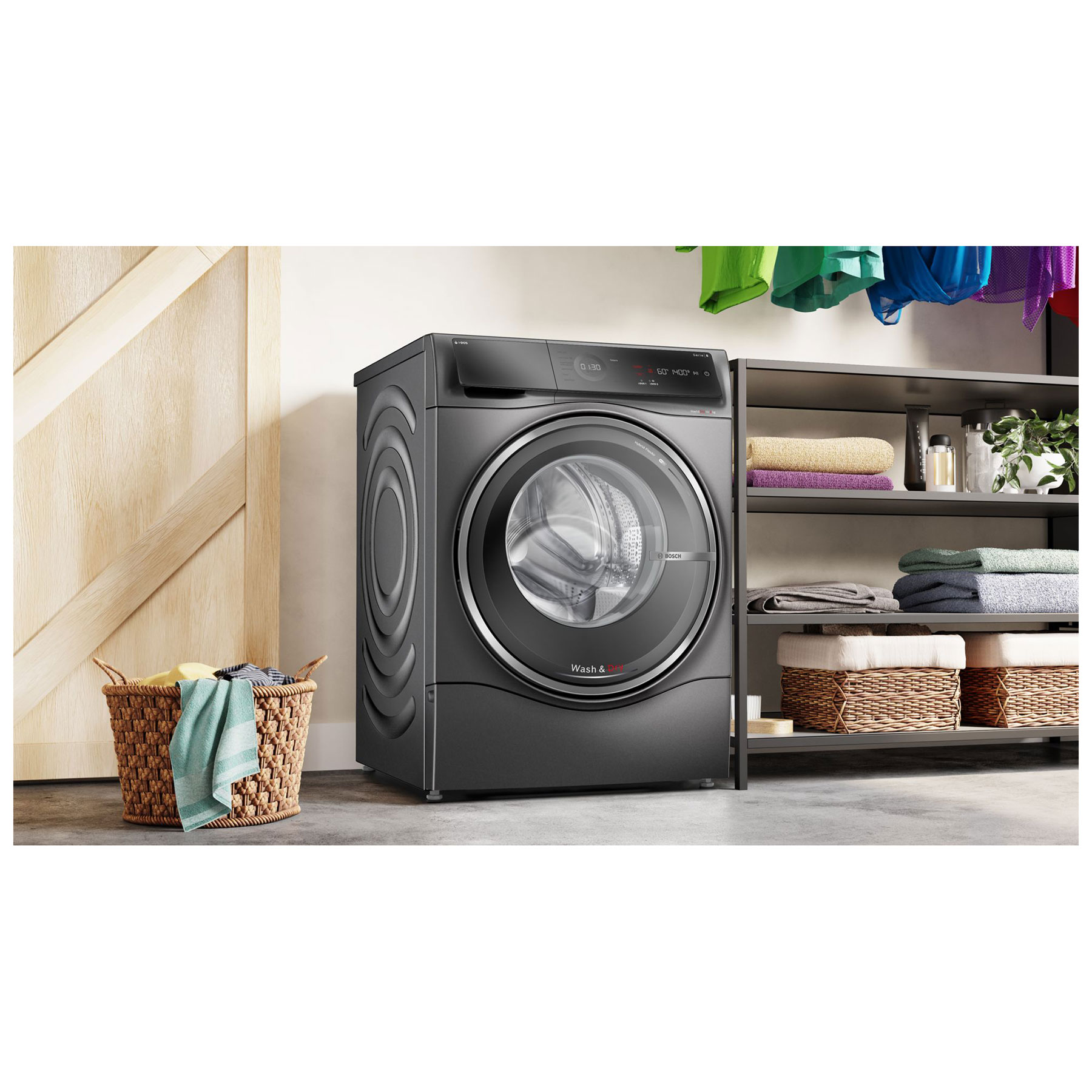 Bosch WNC254ARGB Series 8 Washer Dryer in Grey 1400 Spin 10 5kg 6kg D, photo 5