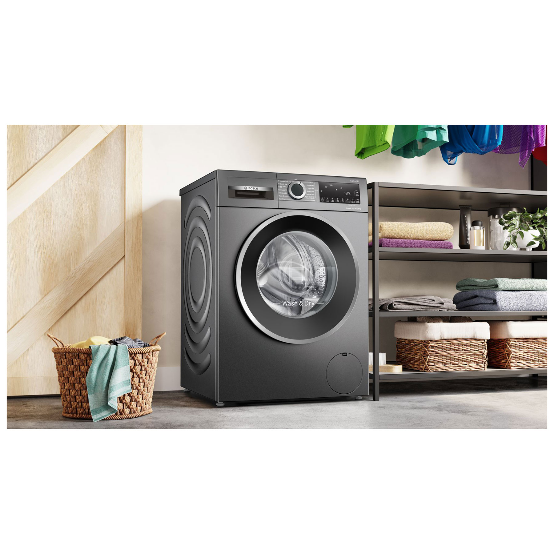 Bosch WNG254R1GB Series 6 Washer Dryer in Grey 1400 Spin 10 5kg 6kg D, photo 5