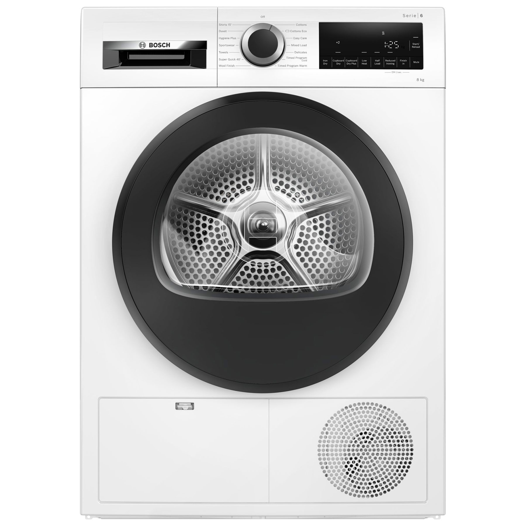 Image of Bosch WPG23108GB Series 6 8kg Condenser Dryer in White B Rated