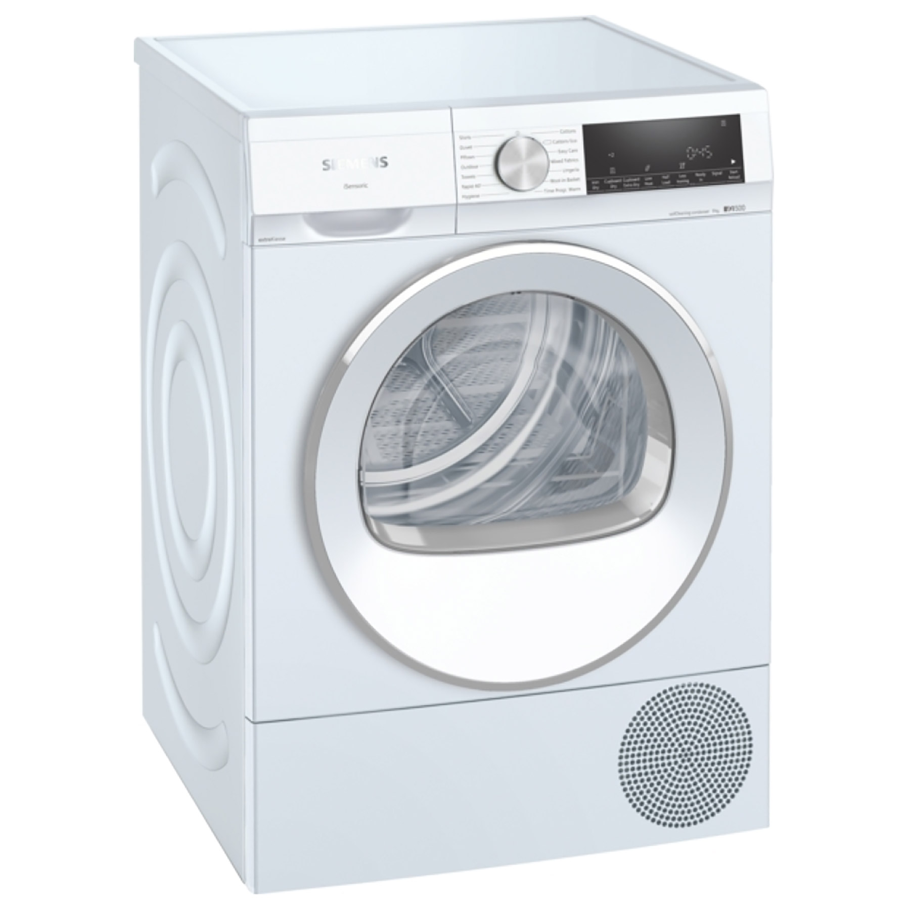 Image of Siemens WQ45G2D9GB iQ500 9kg Heat Pump Condenser Dryer White A