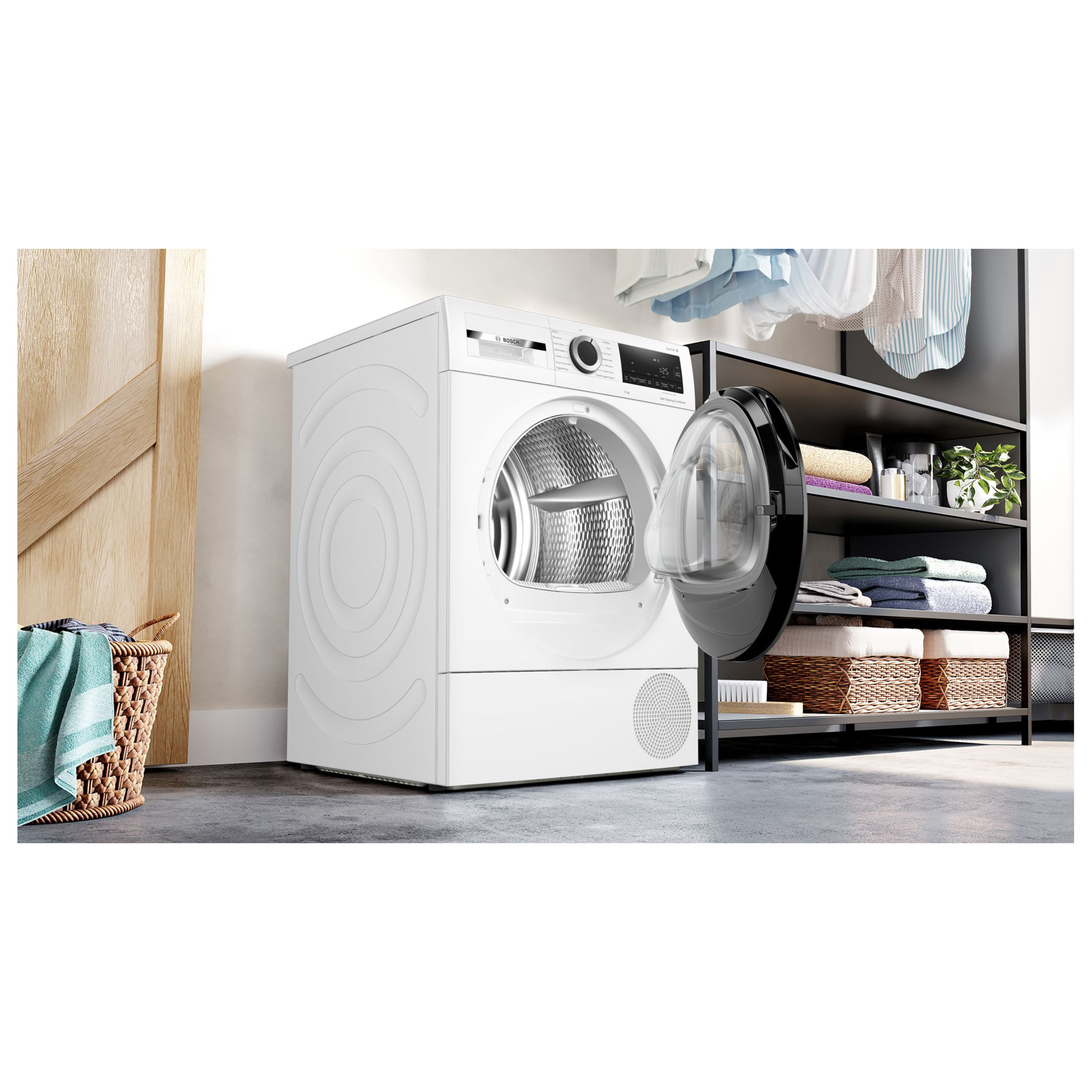 Bosch WQG24502GB Series 6 9kg Heat Pump Condenser Dryer in White A Aut, photo 4