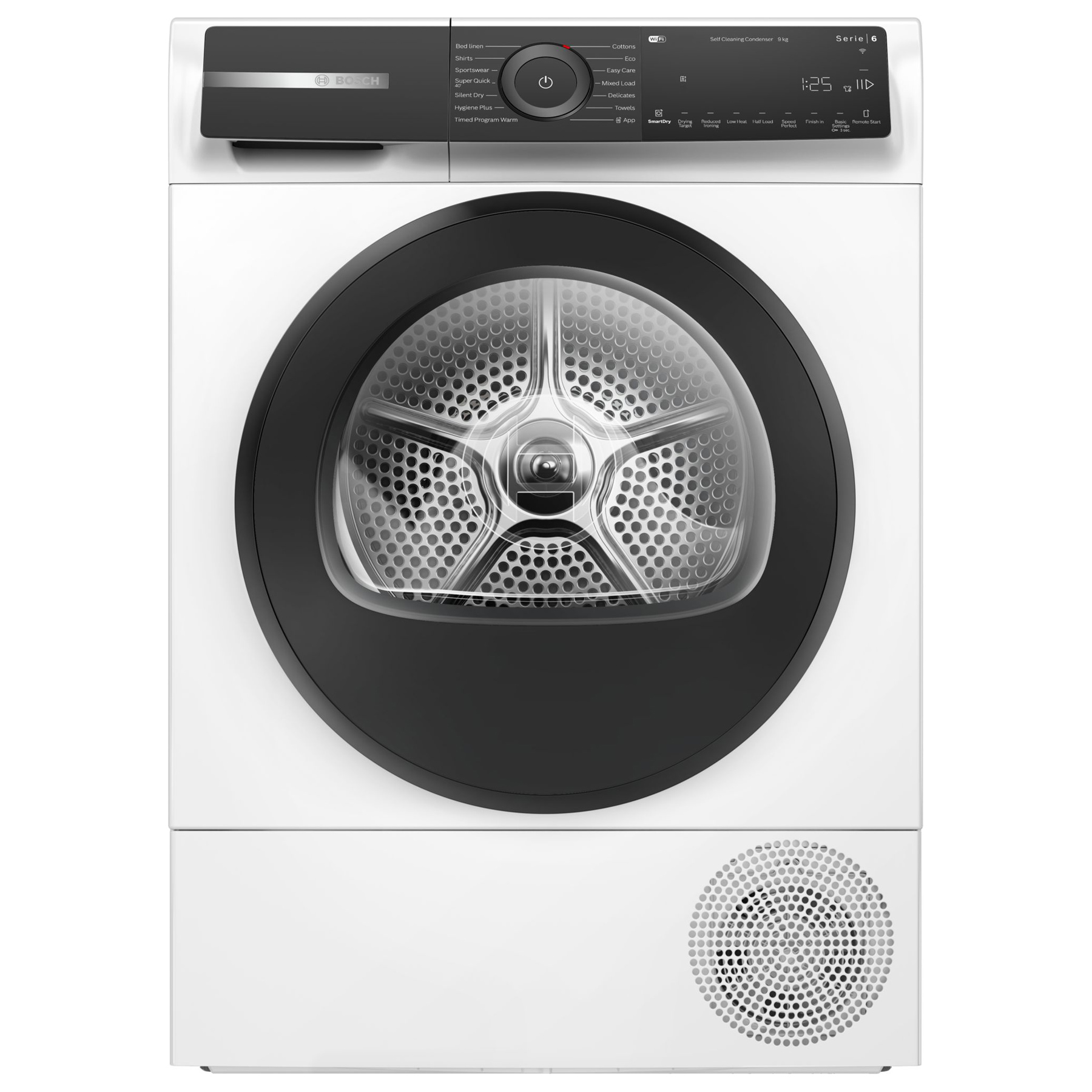 Bosch WQH246D9GB Series 6 9kg Heat Pump Dryer in White A Rated