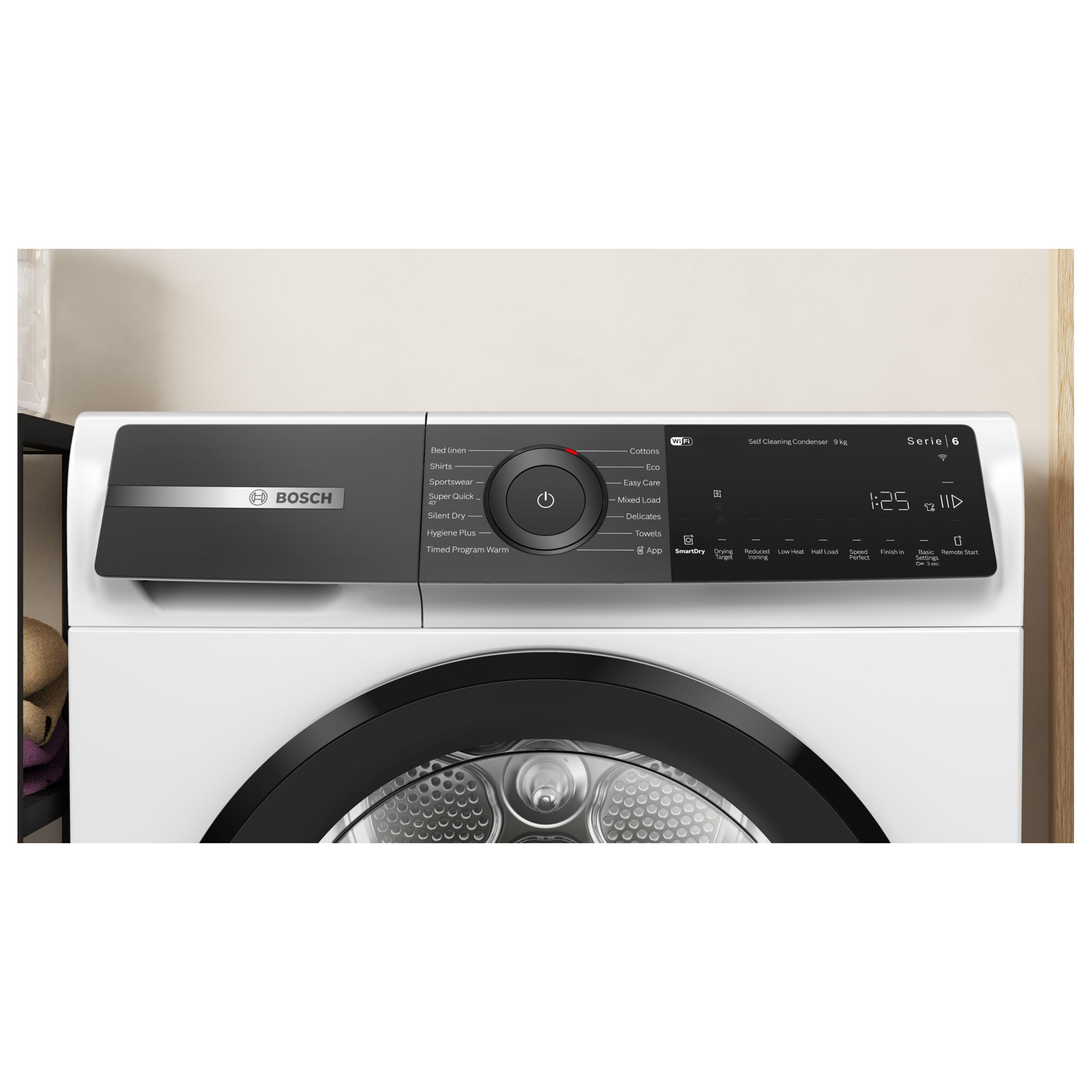 Bosch WQH246D9GB Series 6 9kg Heat Pump Dryer in White A Rated, photo 2