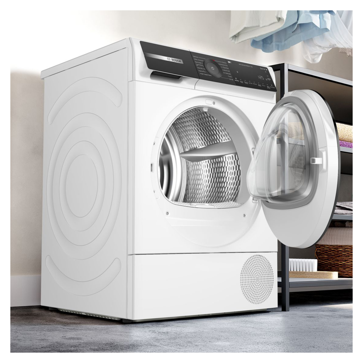Bosch WQH246D9GB Series 6 9kg Heat Pump Dryer in White A Rated, photo 3