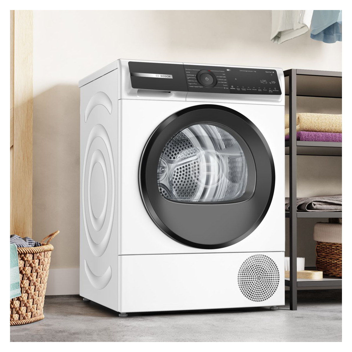 Bosch WQH246D9GB Series 6 9kg Heat Pump Dryer in White A Rated, photo 4