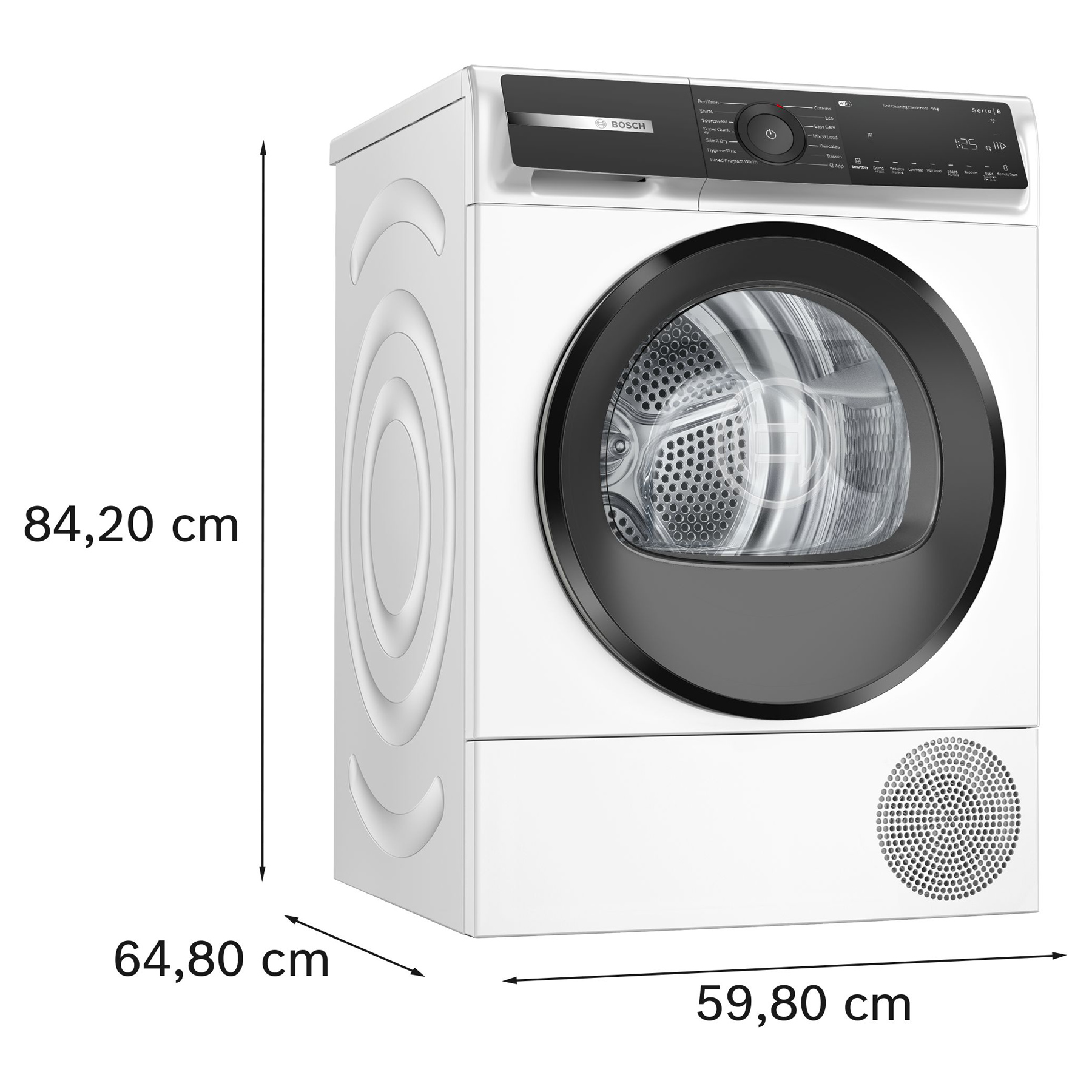 Bosch WQH246D9GB Series 6 9kg Heat Pump Dryer in White A Rated, photo 5