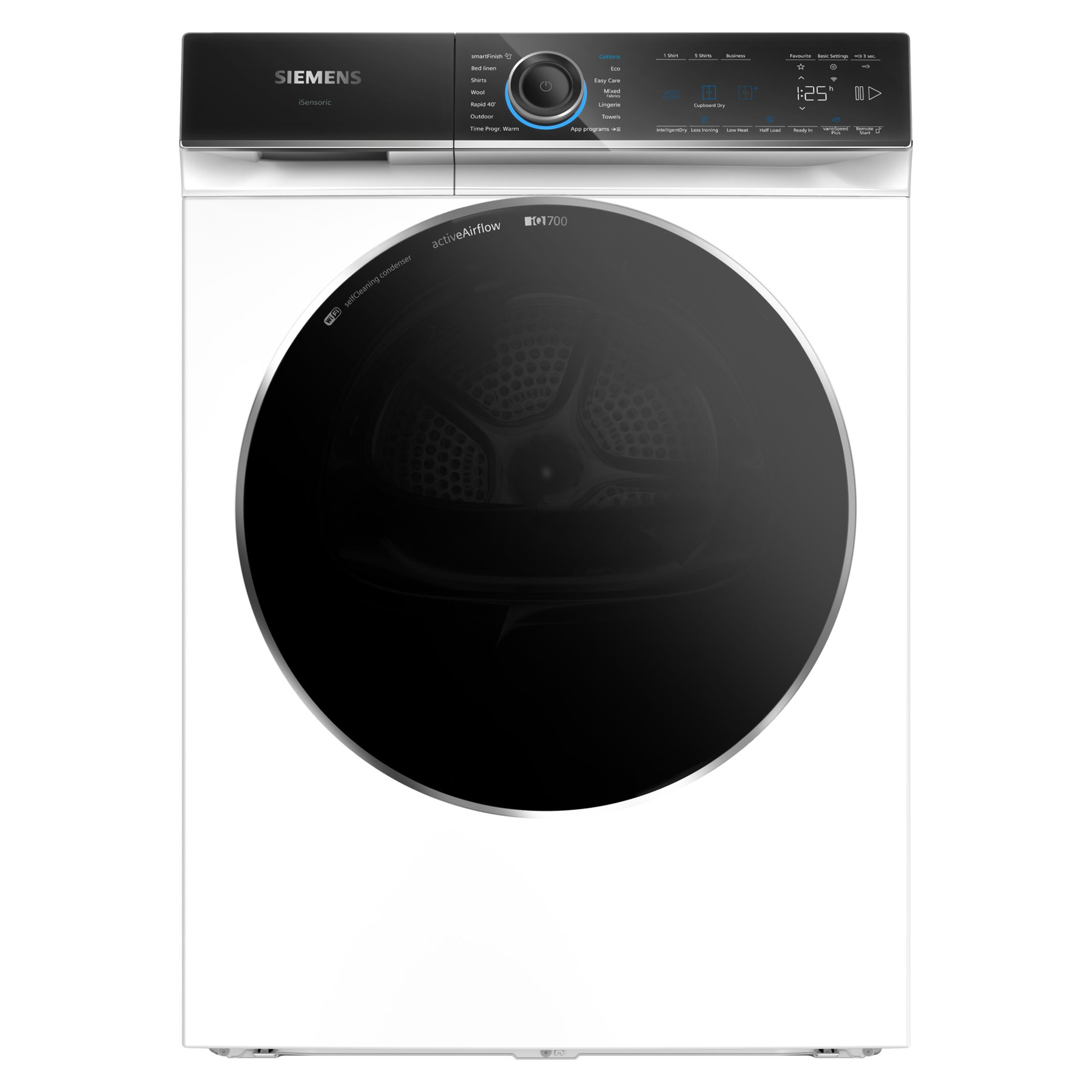 Siemens WR47B2C9GB iQ700 9kg Heat Pump Condenser Dryer in White A Rate
