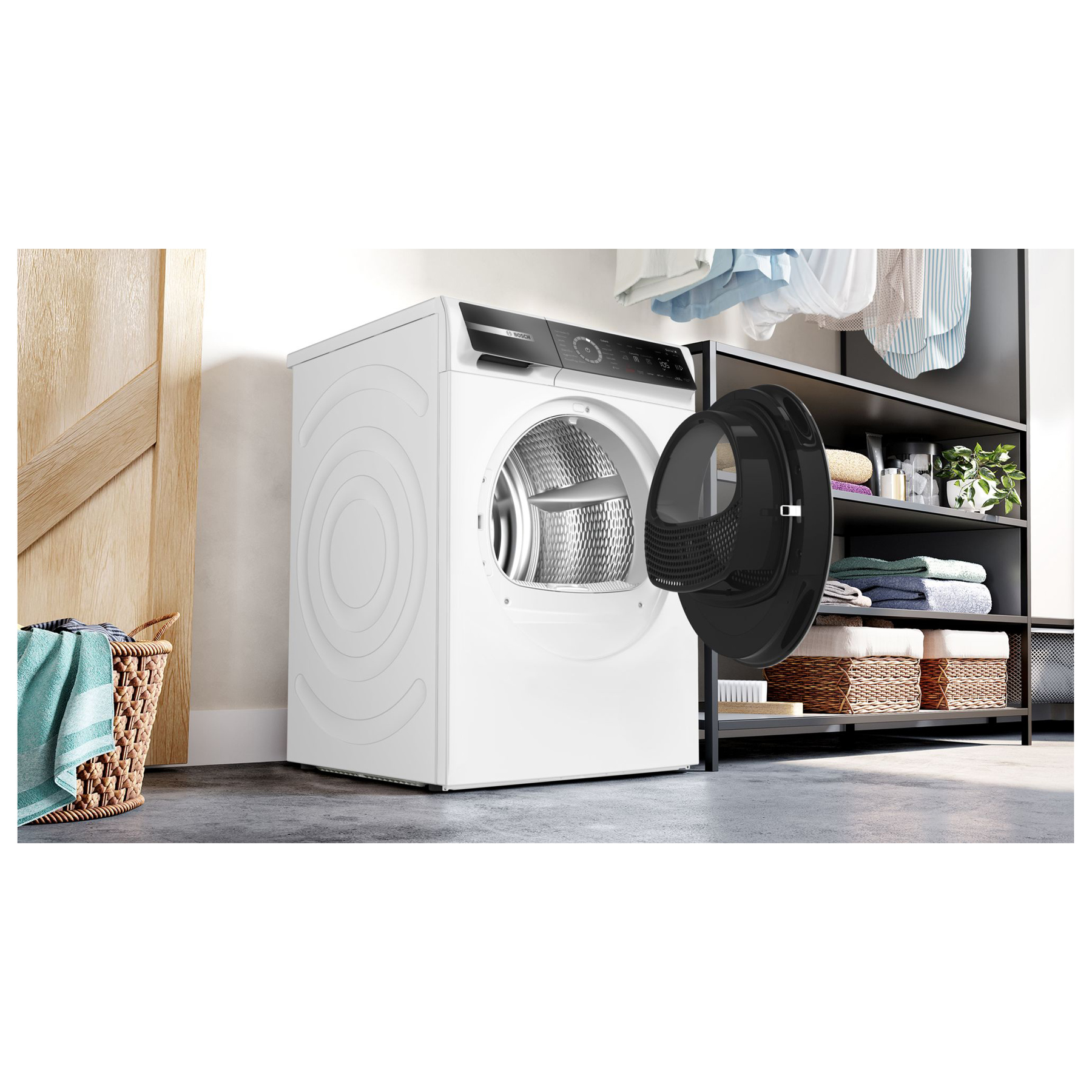 Bosch WRB247C9GB Series 8 9kg Heat Pump Condenser Dryer in White A Rat, photo 3