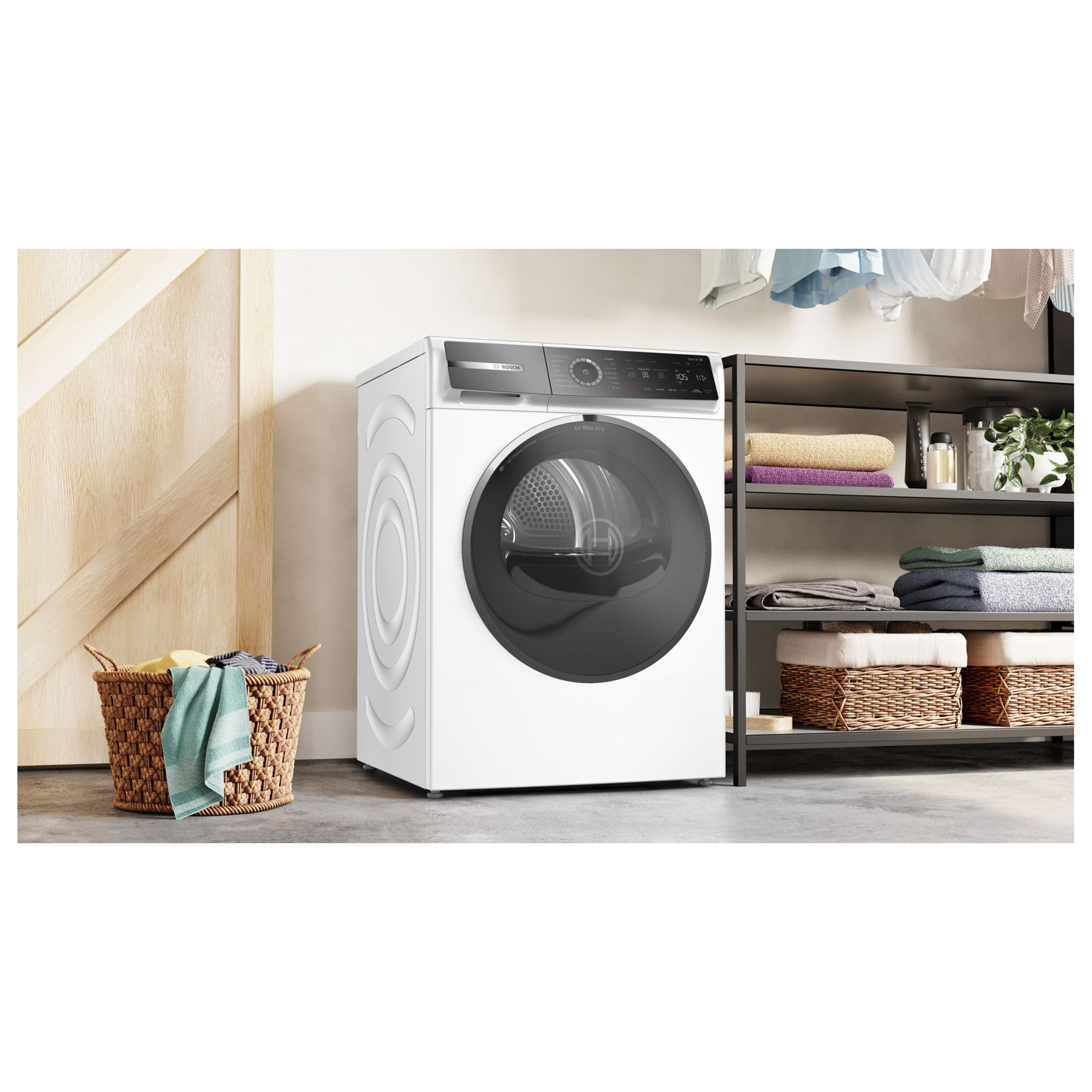 Bosch WRB247C9GB Series 8 9kg Heat Pump Condenser Dryer in White A Rat, photo 4