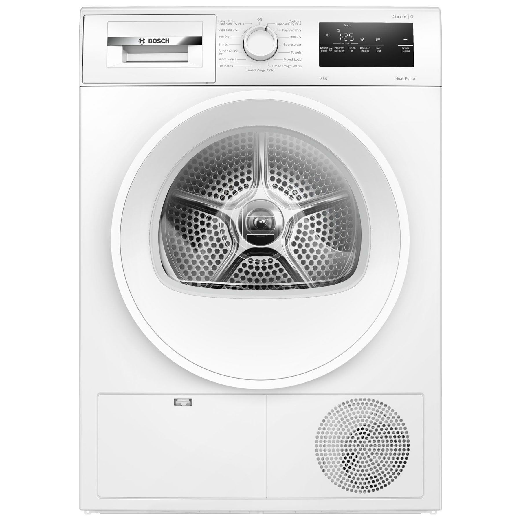 Bosch WTH85225GB Series 4 8kg Heat Pump Condenser Dryer in White A Rat