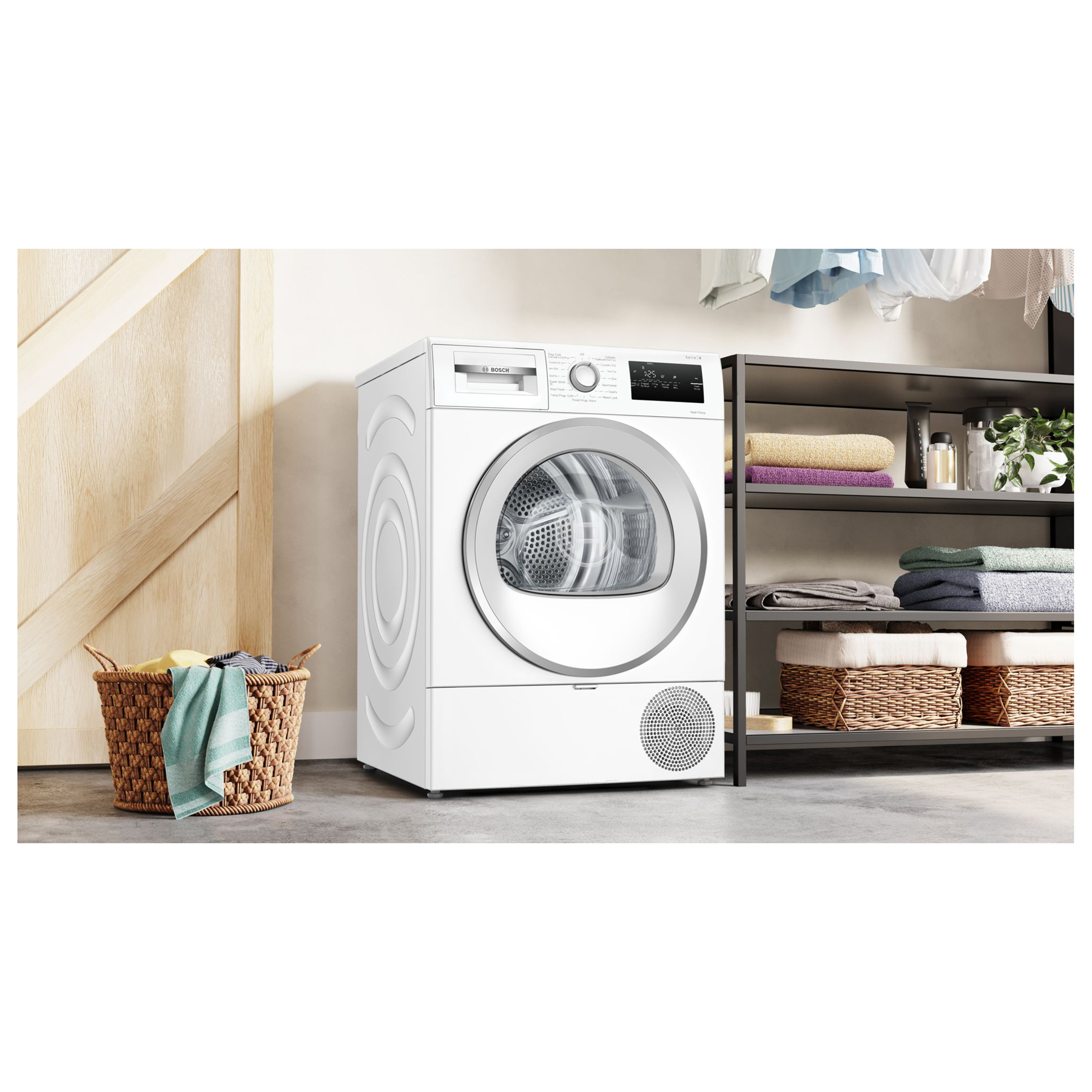 Bosch WTH85226GB Series 4 8kg Heat Pump Condenser Dryer in White A Rat, photo 3