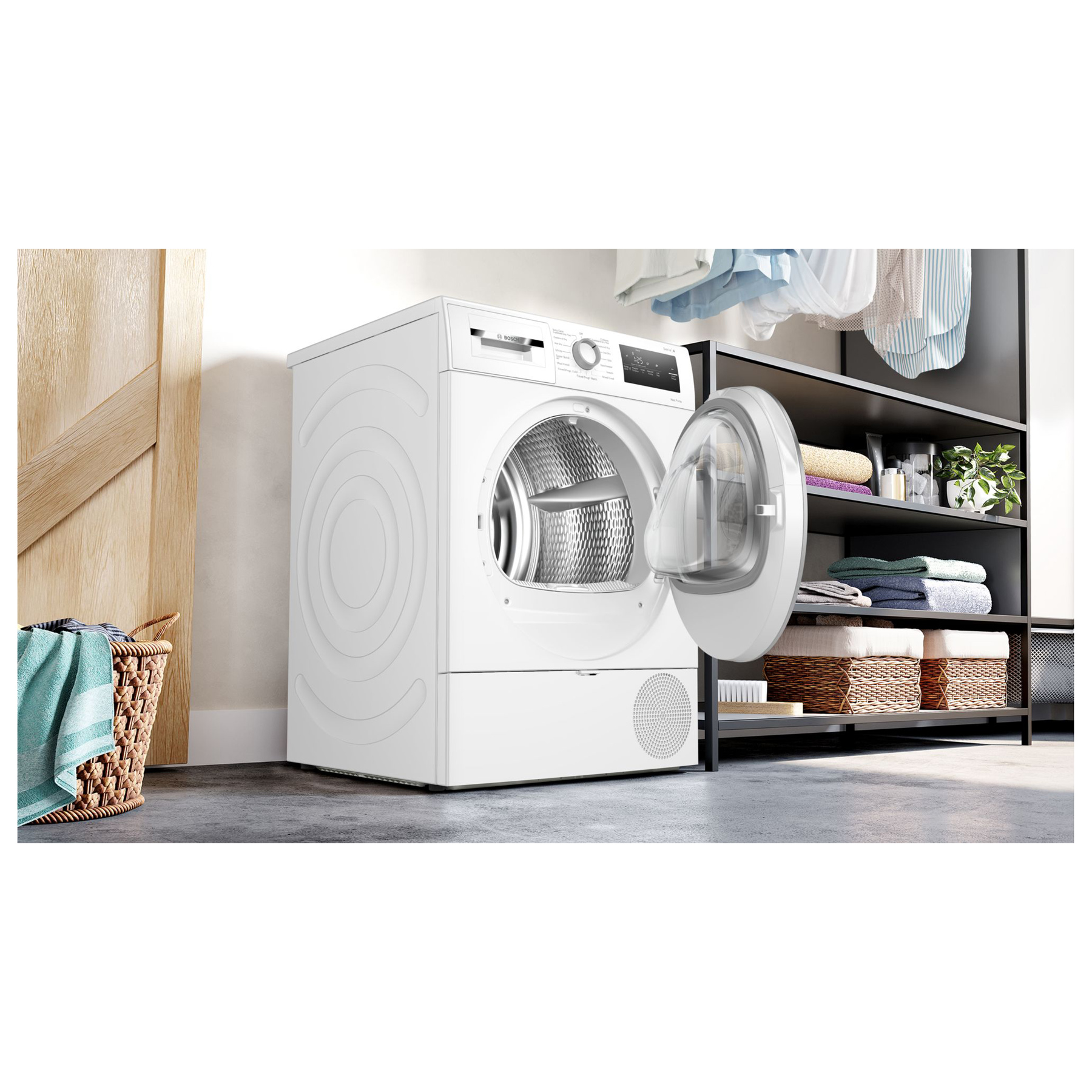 Bosch WTH85226GB Series 4 8kg Heat Pump Condenser Dryer in White A Rat, photo 4