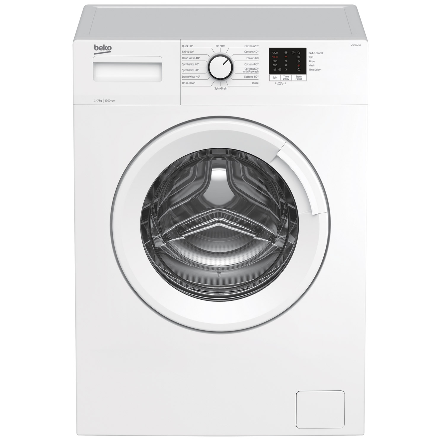 Image of Beko WTK72041W Washing Machine in White 1200 rpm 7Kg D Rated